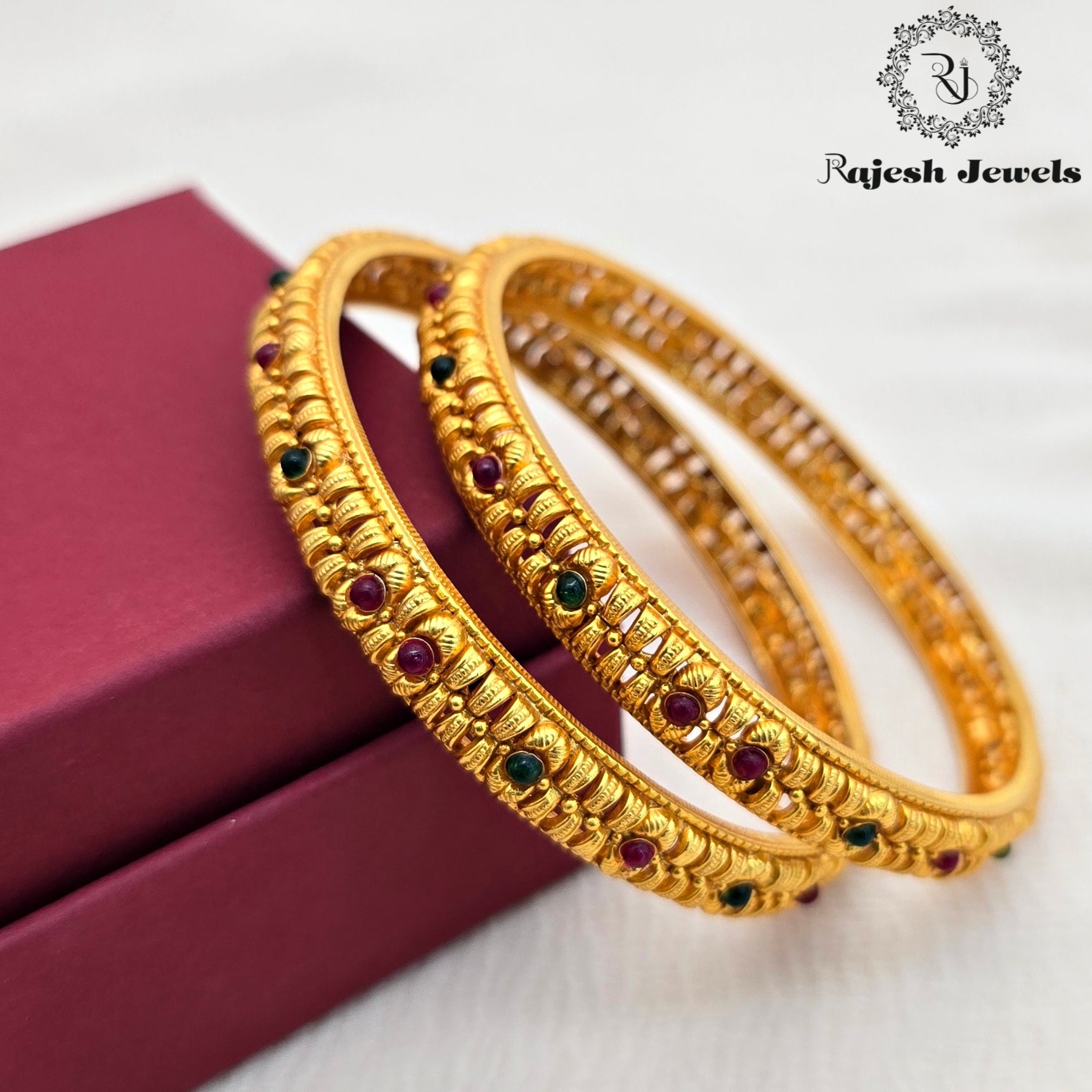Fantastic Silver Gold Plated Bangle Size 2.6