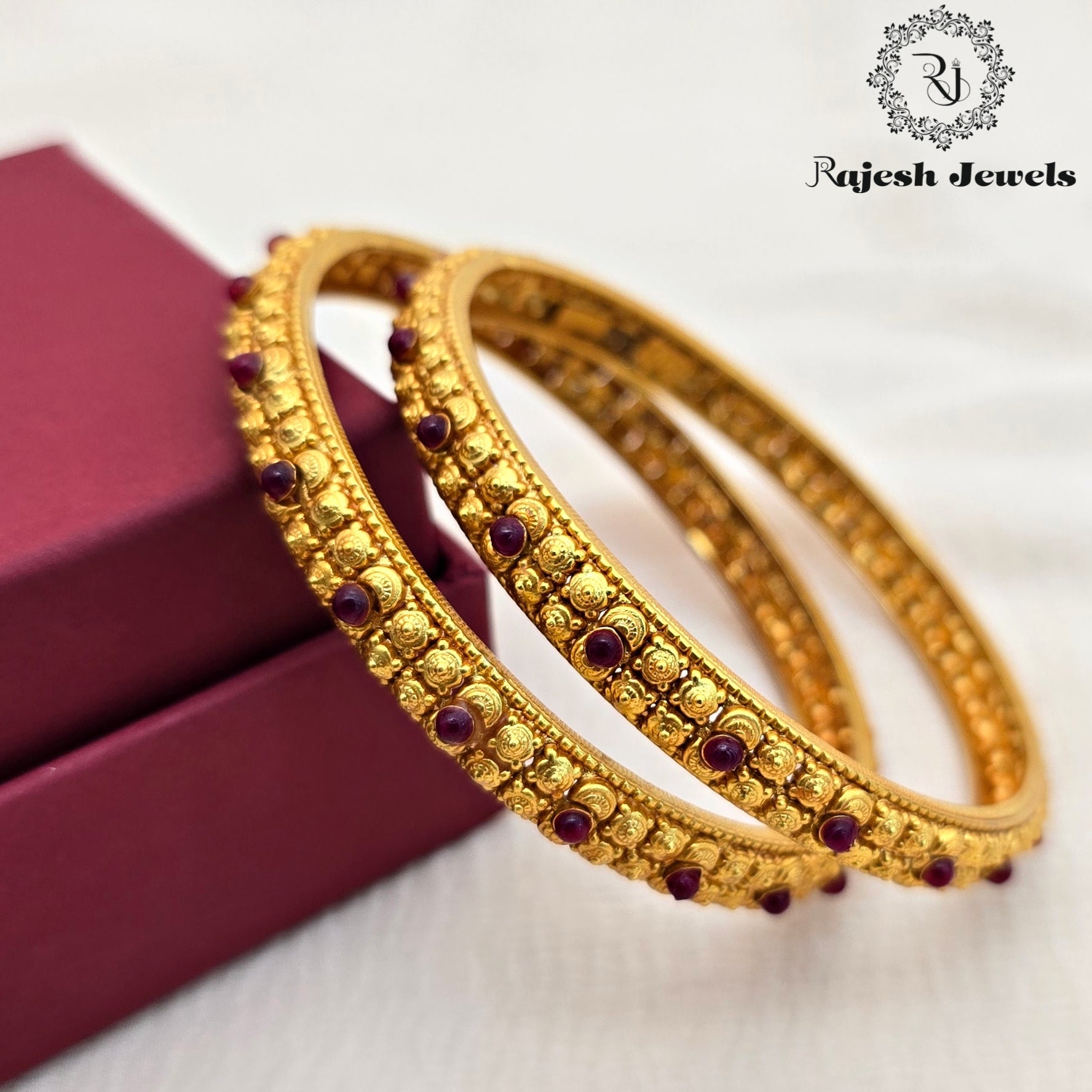 Dazzling Silver Gold Plated Bangle Size 2.4