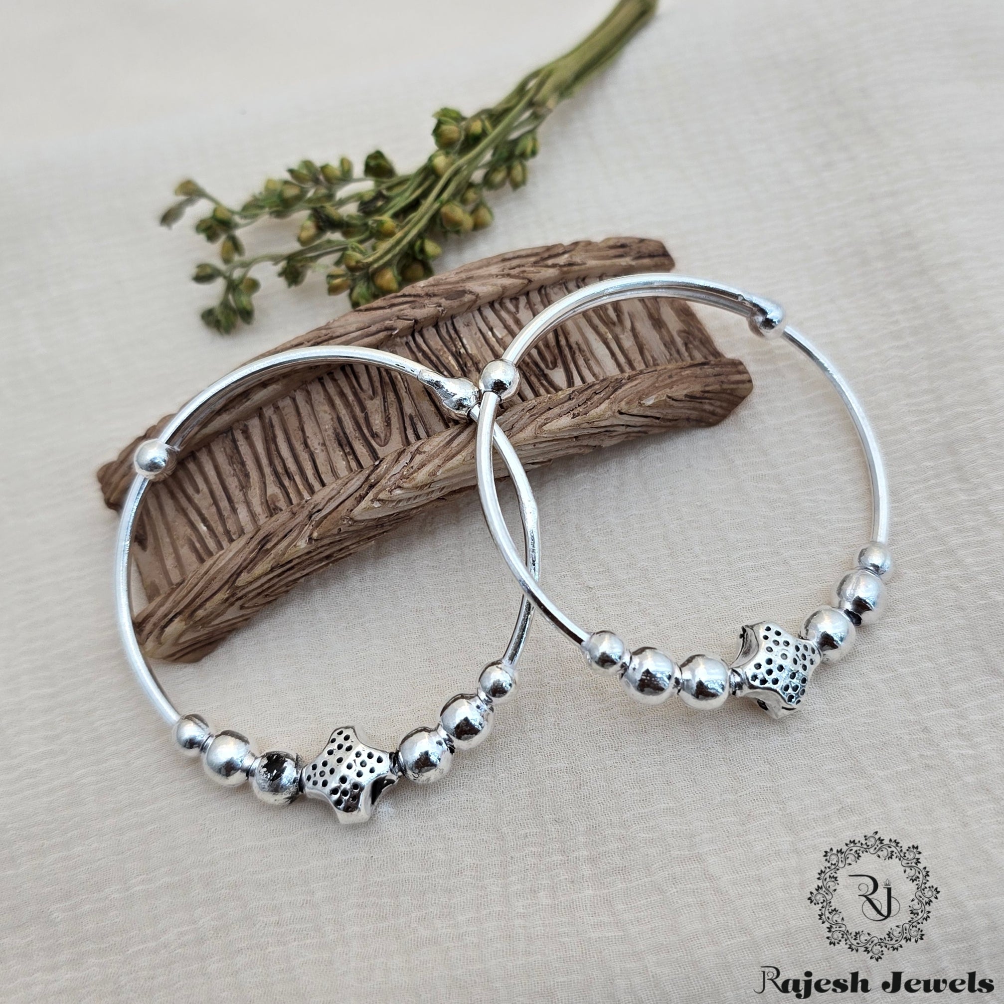 Amazing Silver Adjustable Kid's Kada