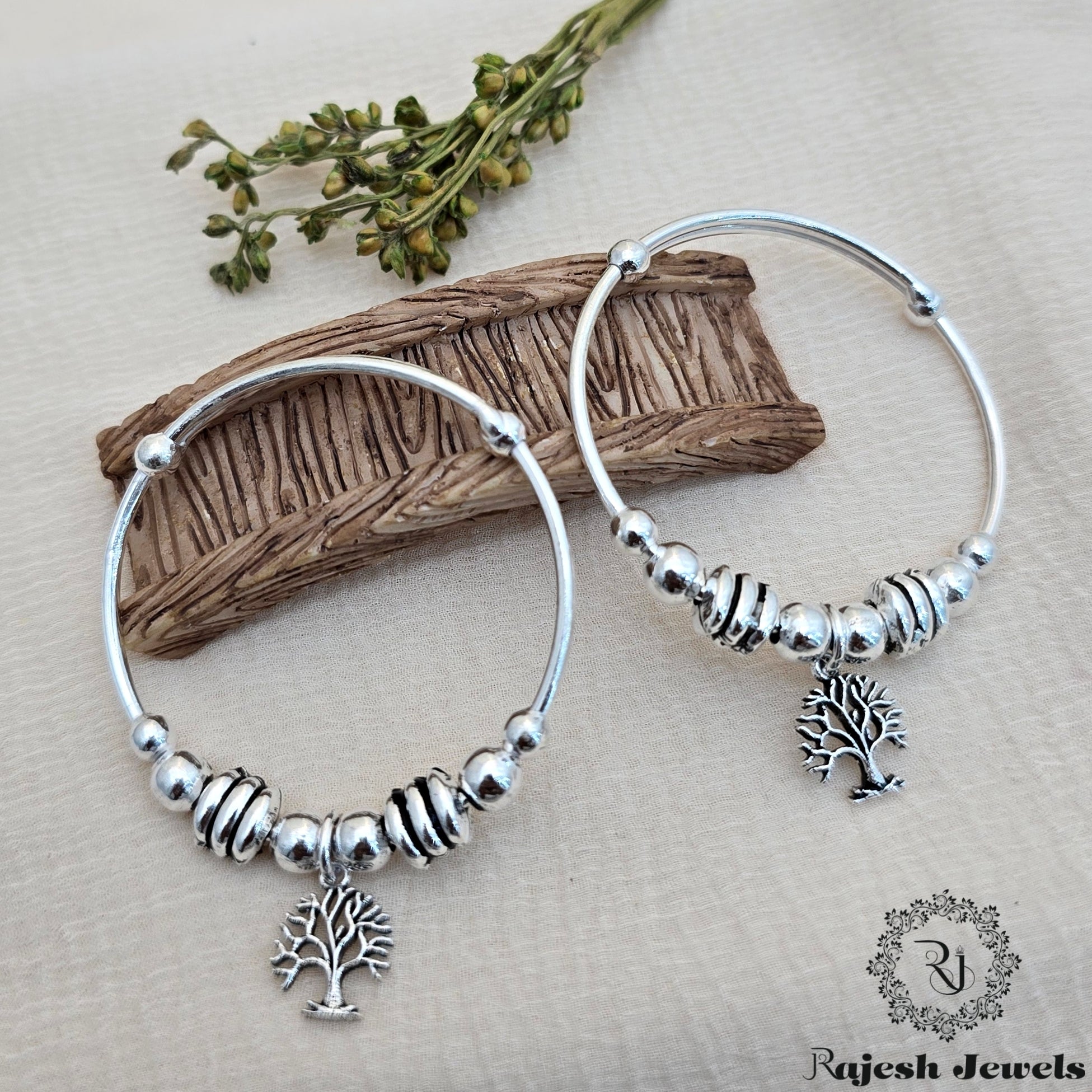 Fascinating Adjustable Silver Kid's Kada