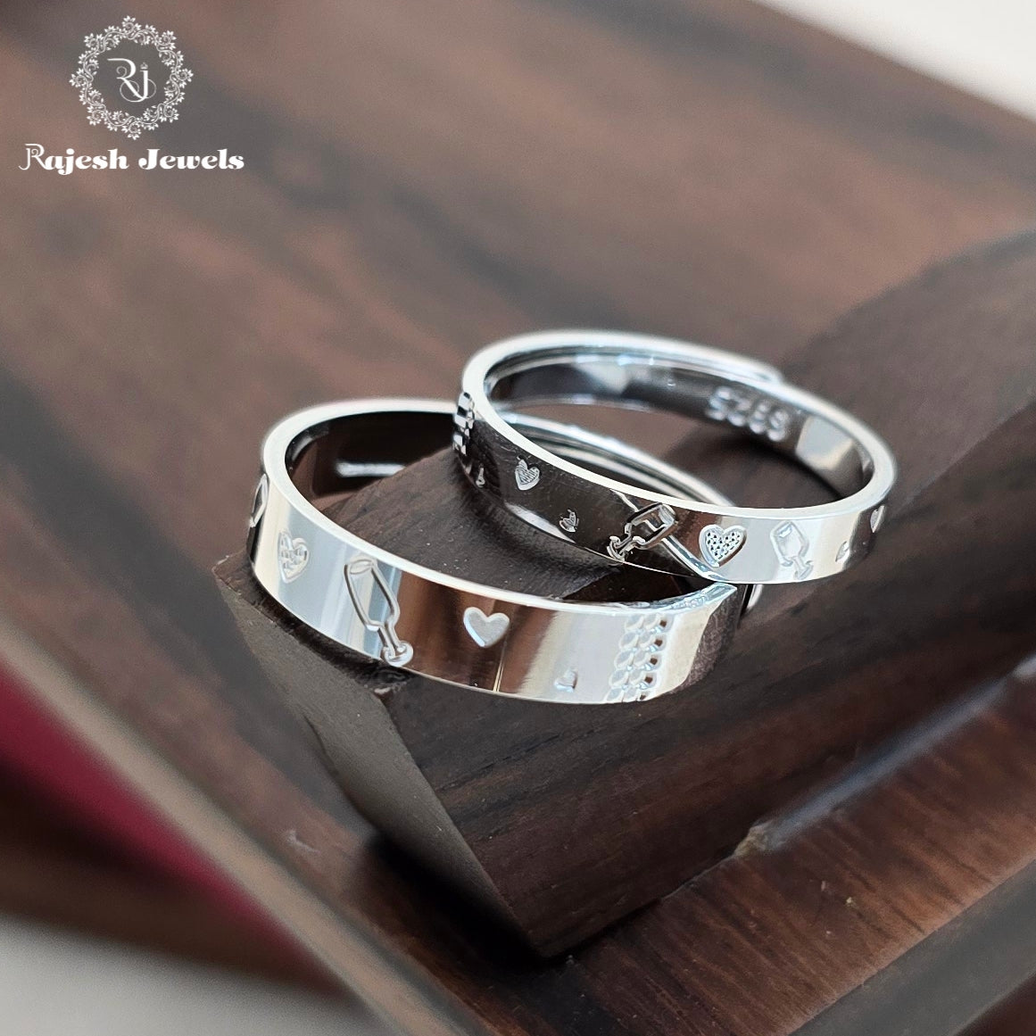 Prettiest Silver Couple Finger Rings