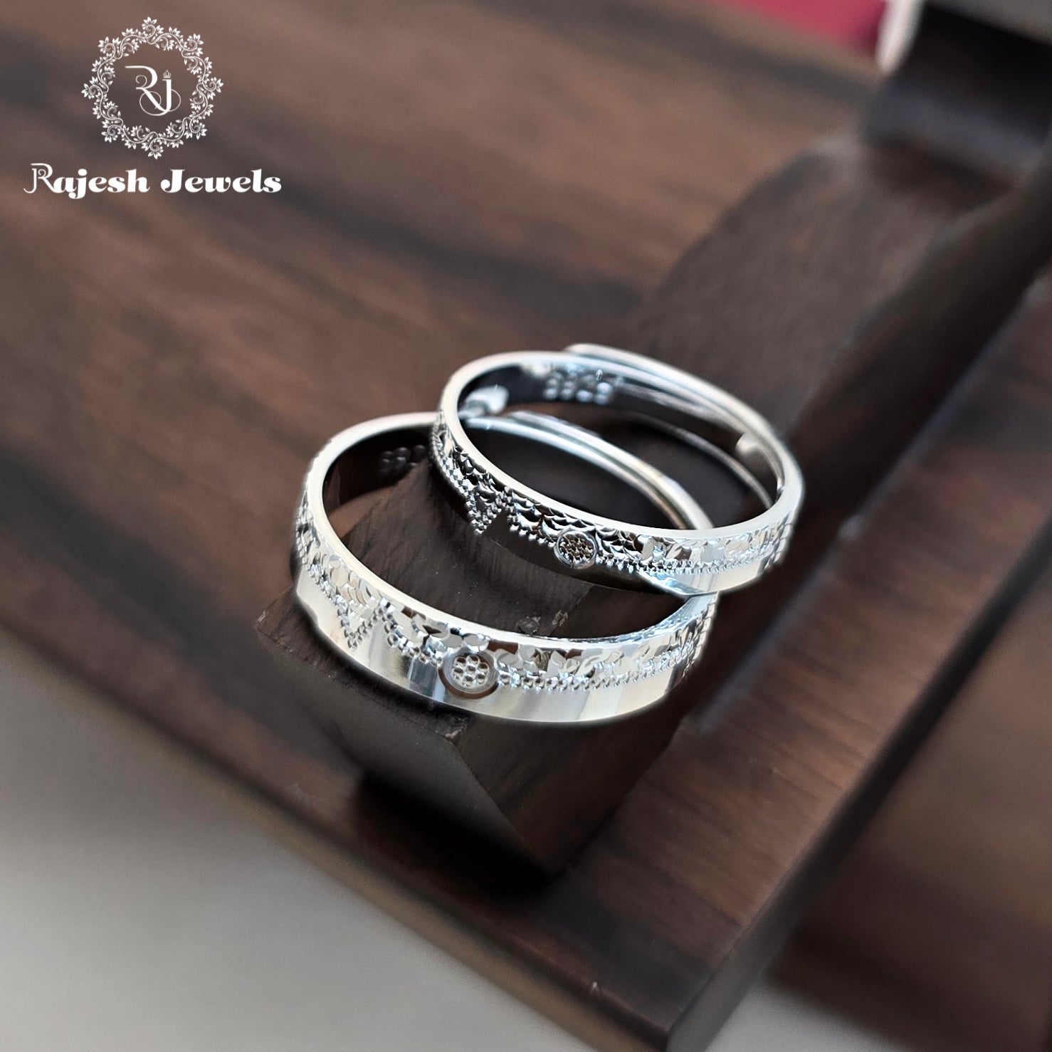 Conventional Silver Couple Finger Rings