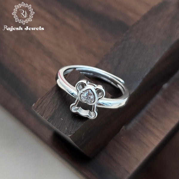 Pretty Silver Kid's Finger Ring