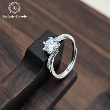 Trendy Silver Ladies Finger Ring