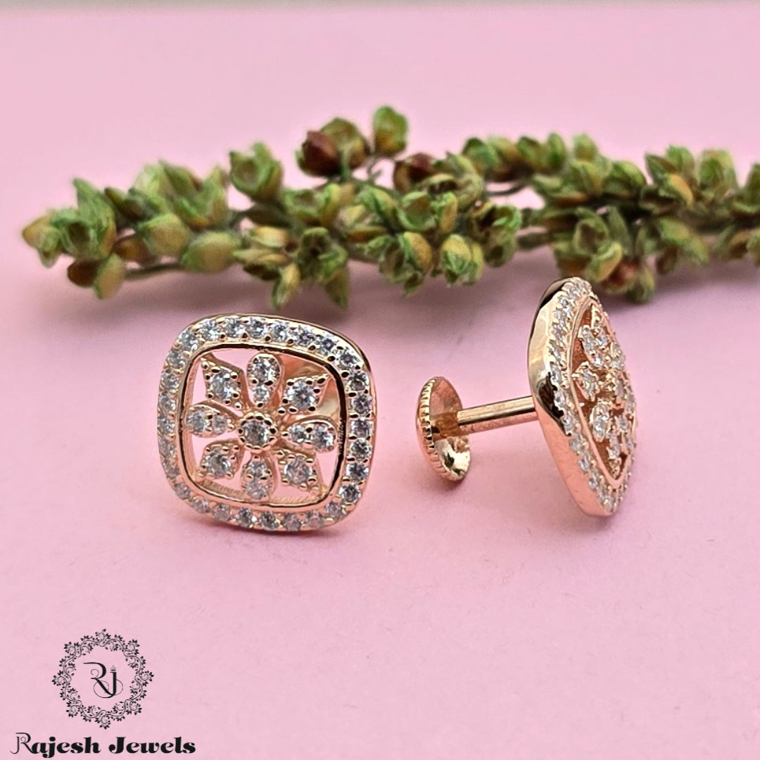 Mesmerizing Rosegold Cz South Screw Stud