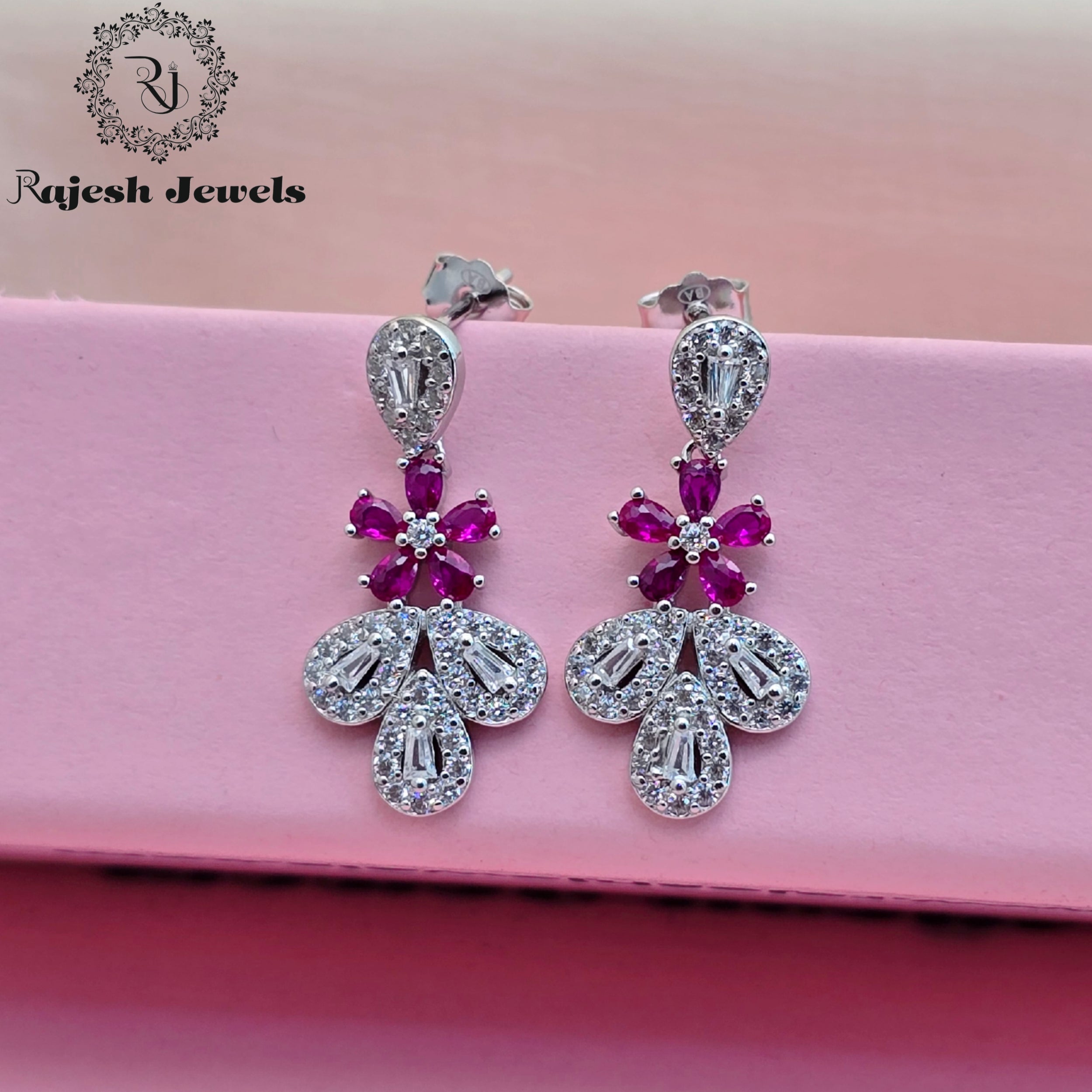 Conventional Cz Hanging Earrings