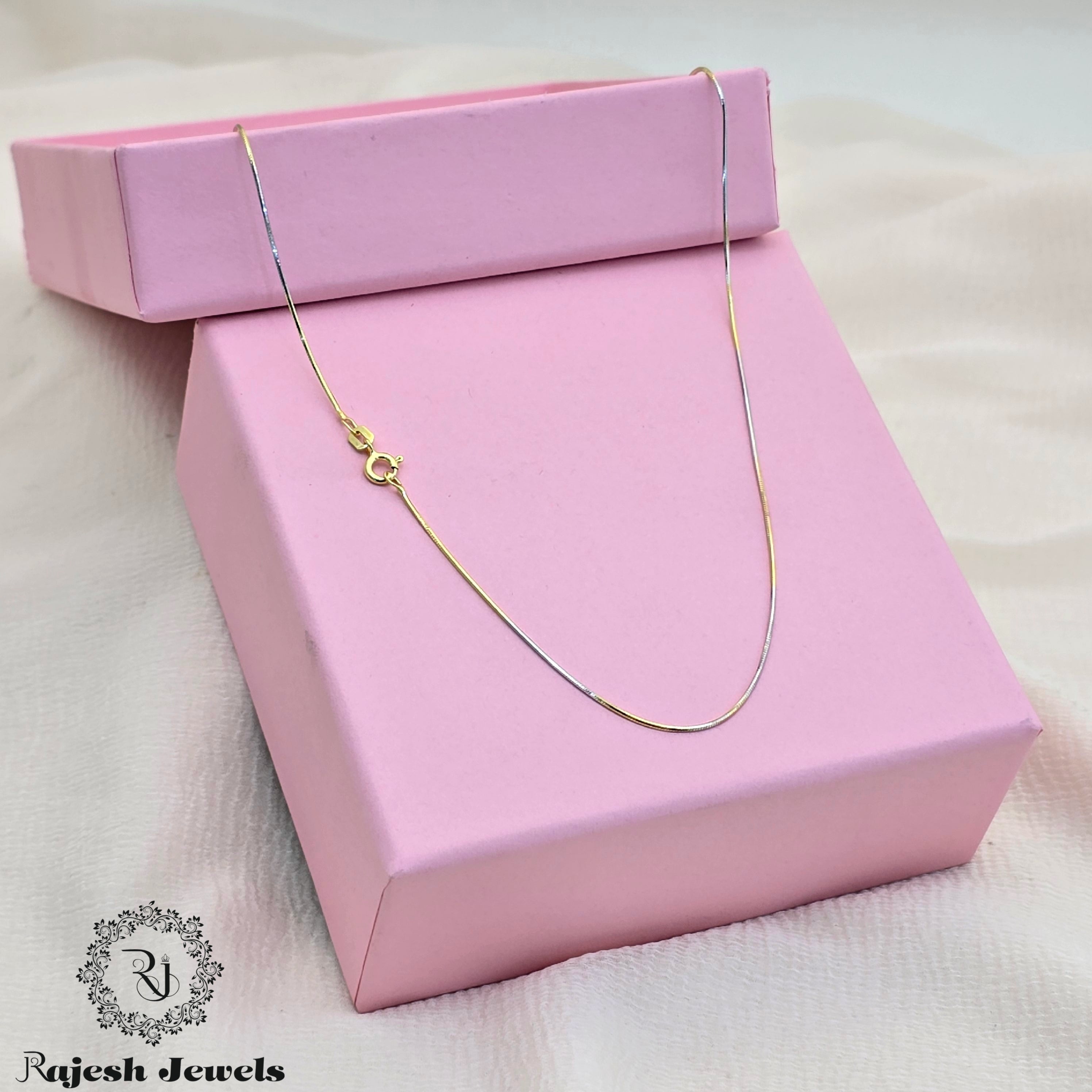 Sleek Tricolour Silver Neckchain