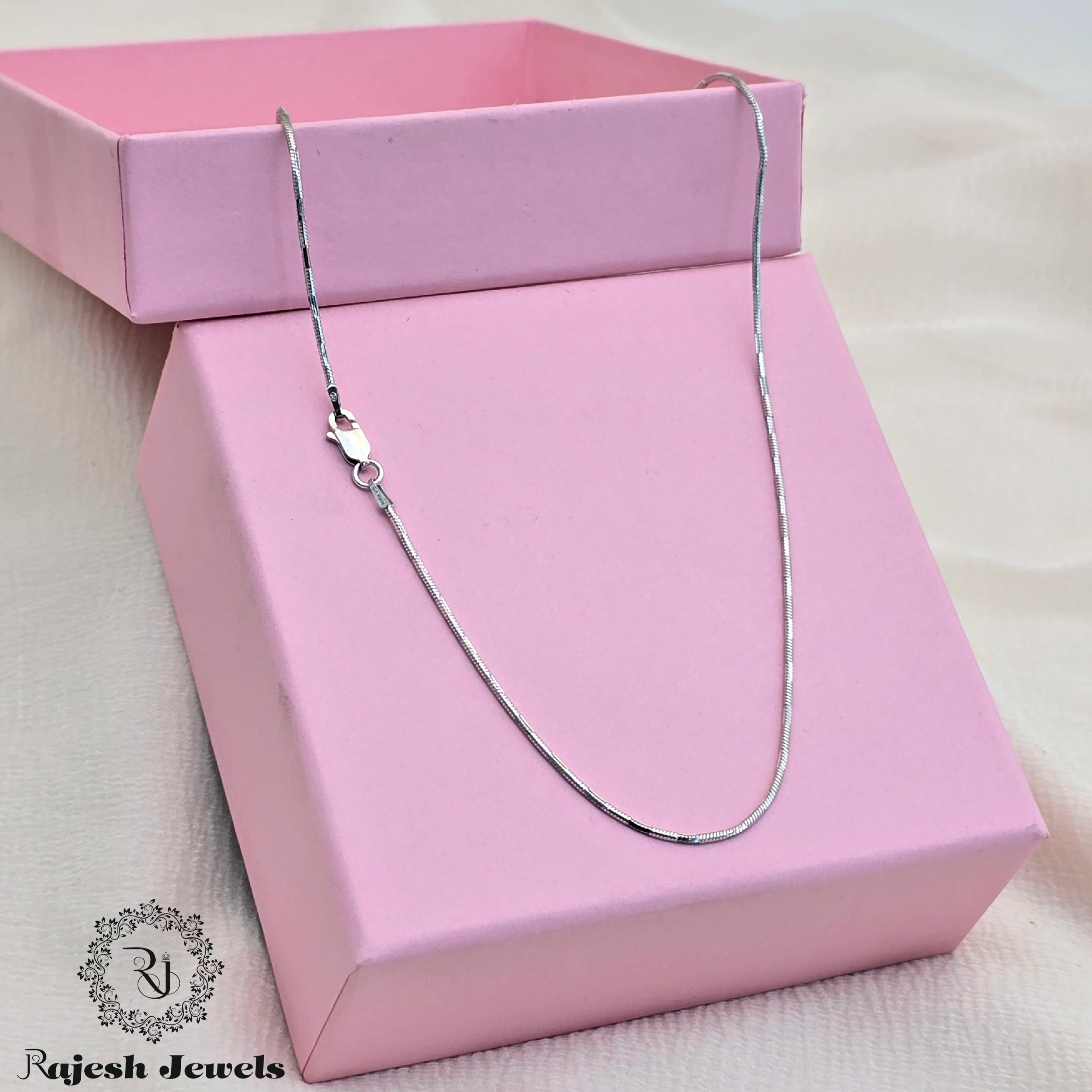 Lazer Cut Sleek Silver Neckchain
