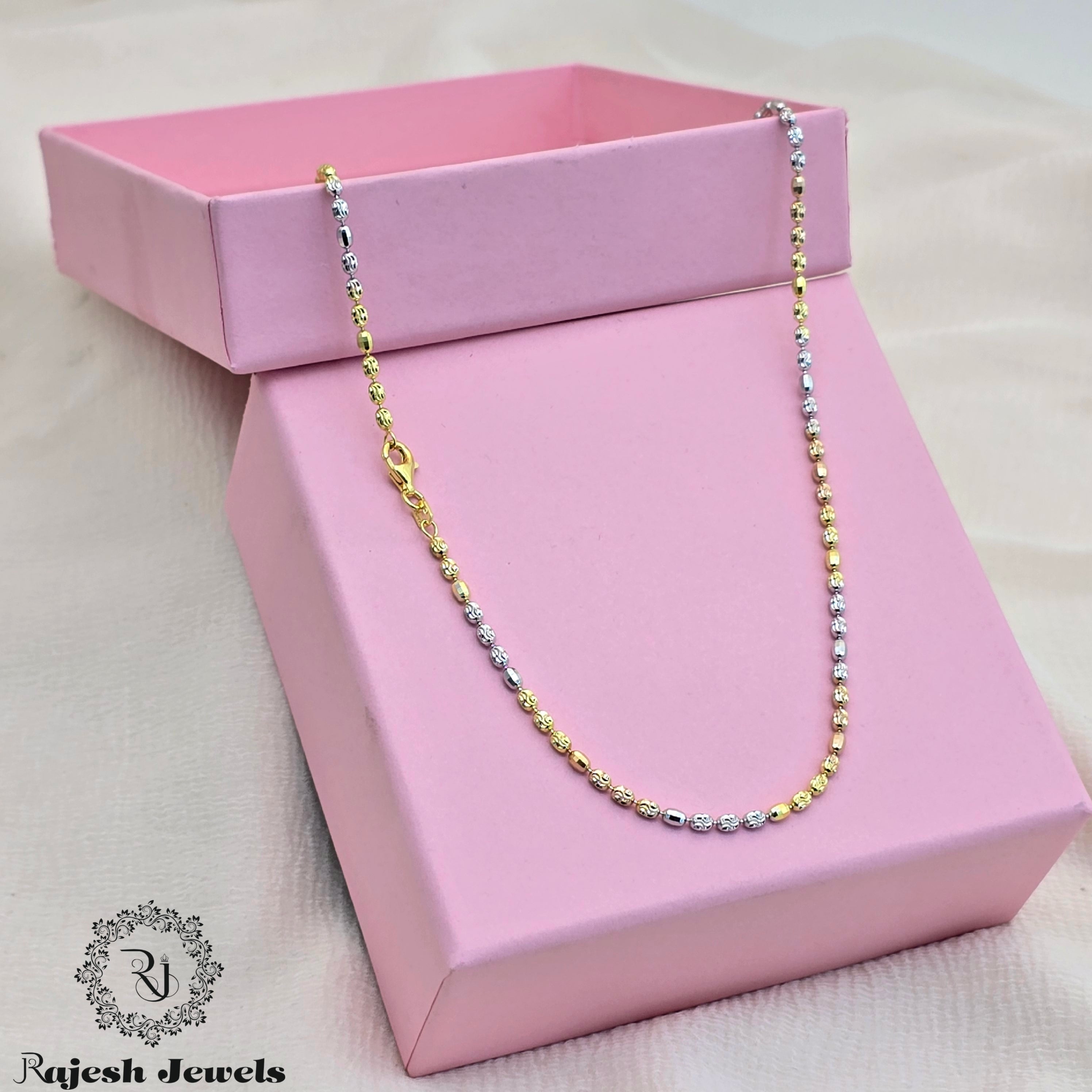 Spectacular Tricolour Silver Neckchain
