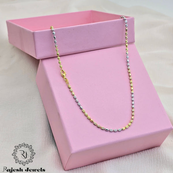 Spectacular Tricolour Silver Neckchain