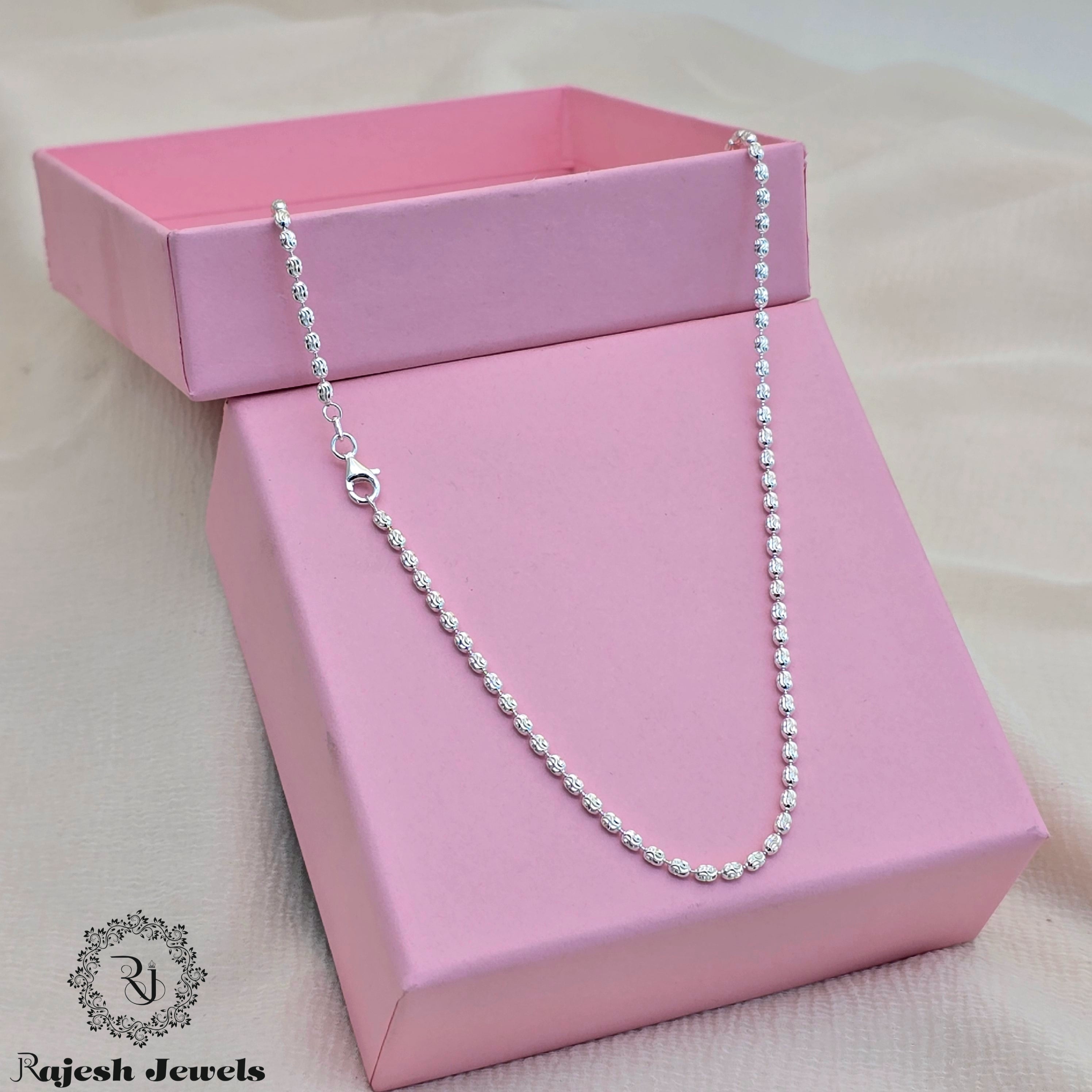 Sublime Silver Beaded Ladies Neckchain