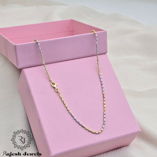 Remarkable Tricolour Silver Neckchain