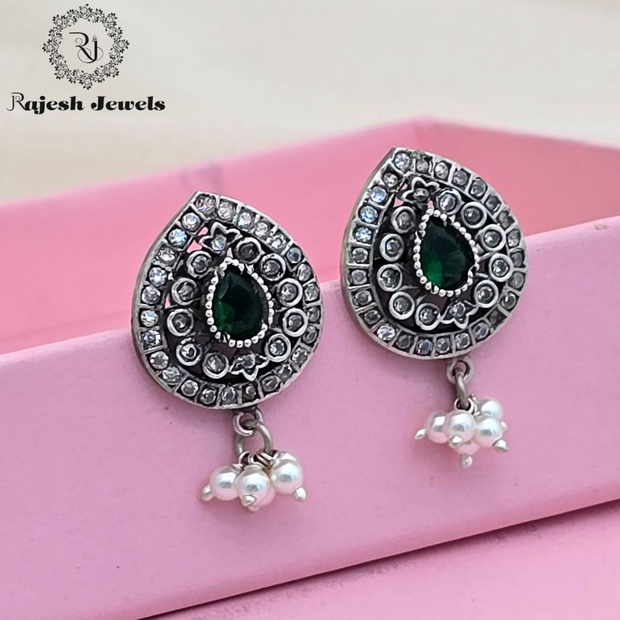 Wondrous Teardrop Silver Studs