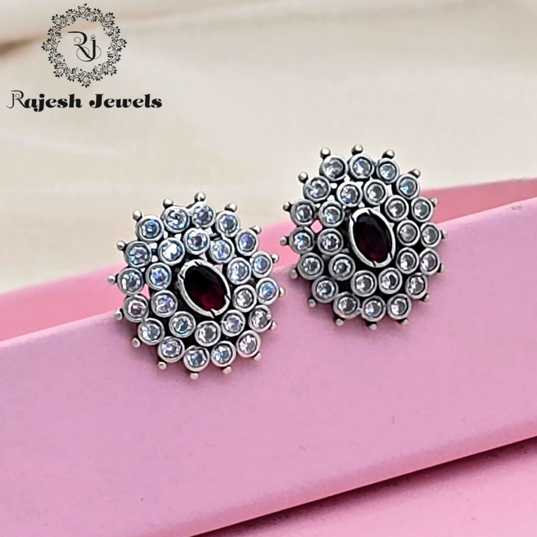 Sparkling Cz Silver Studs