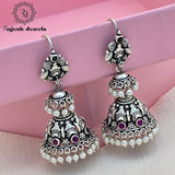 Fascinating Silver Double Jhumka Earrings