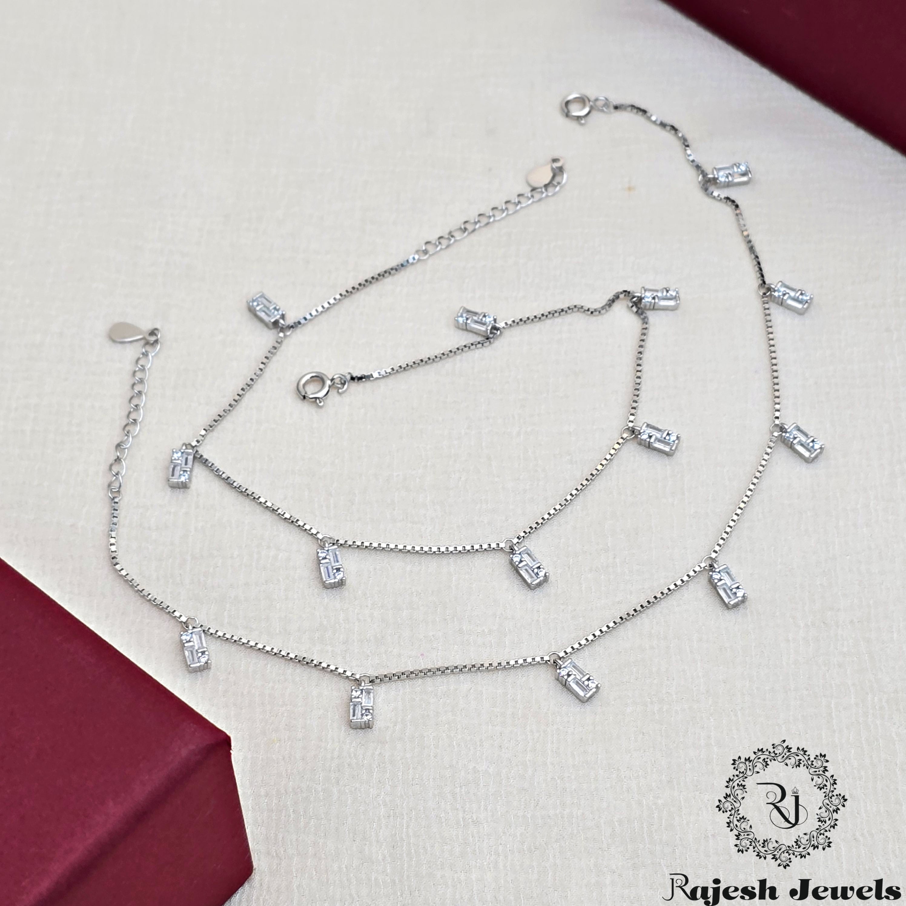 Enchanting Cz Sleek Anklet