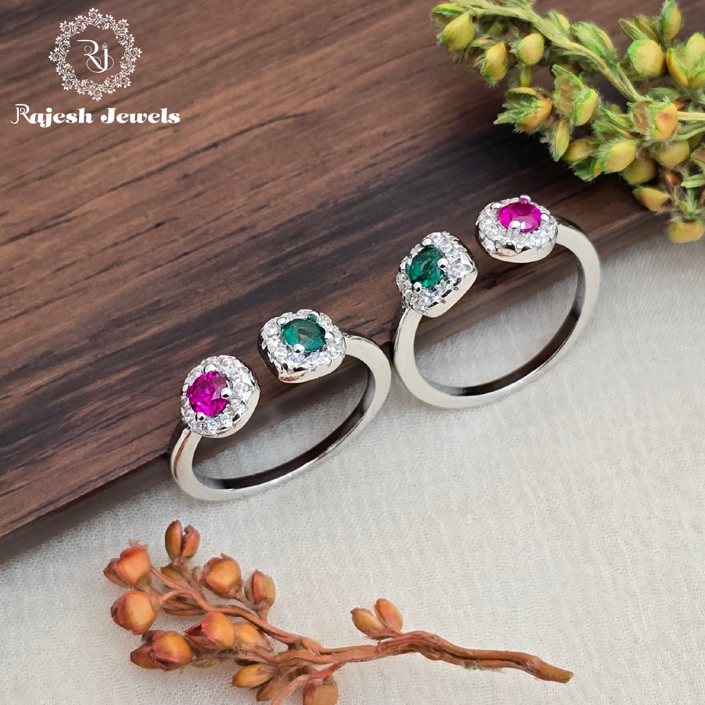 Dazzling Cz Silver Toerings