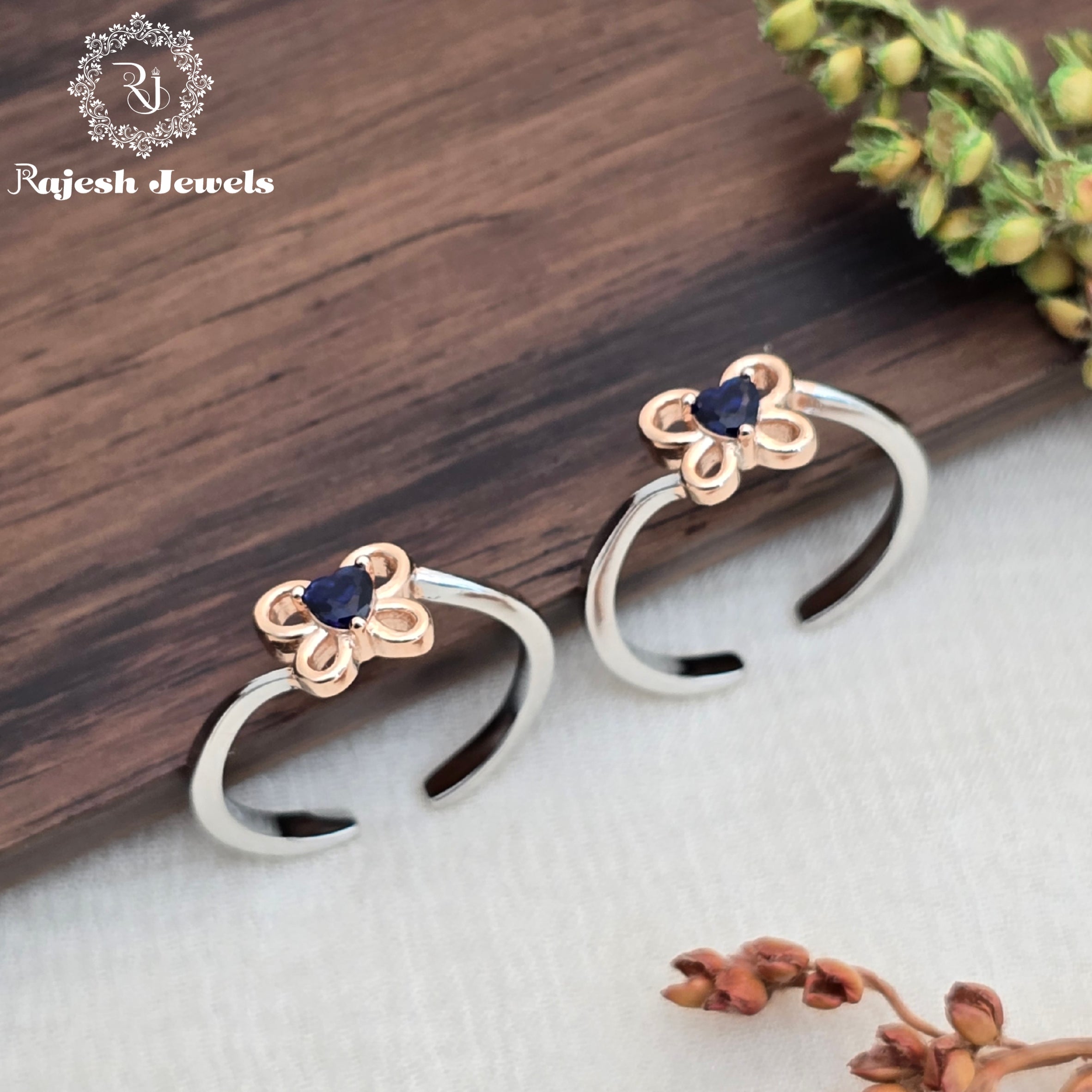 Hypnotic Dual Tone Silver Toerings