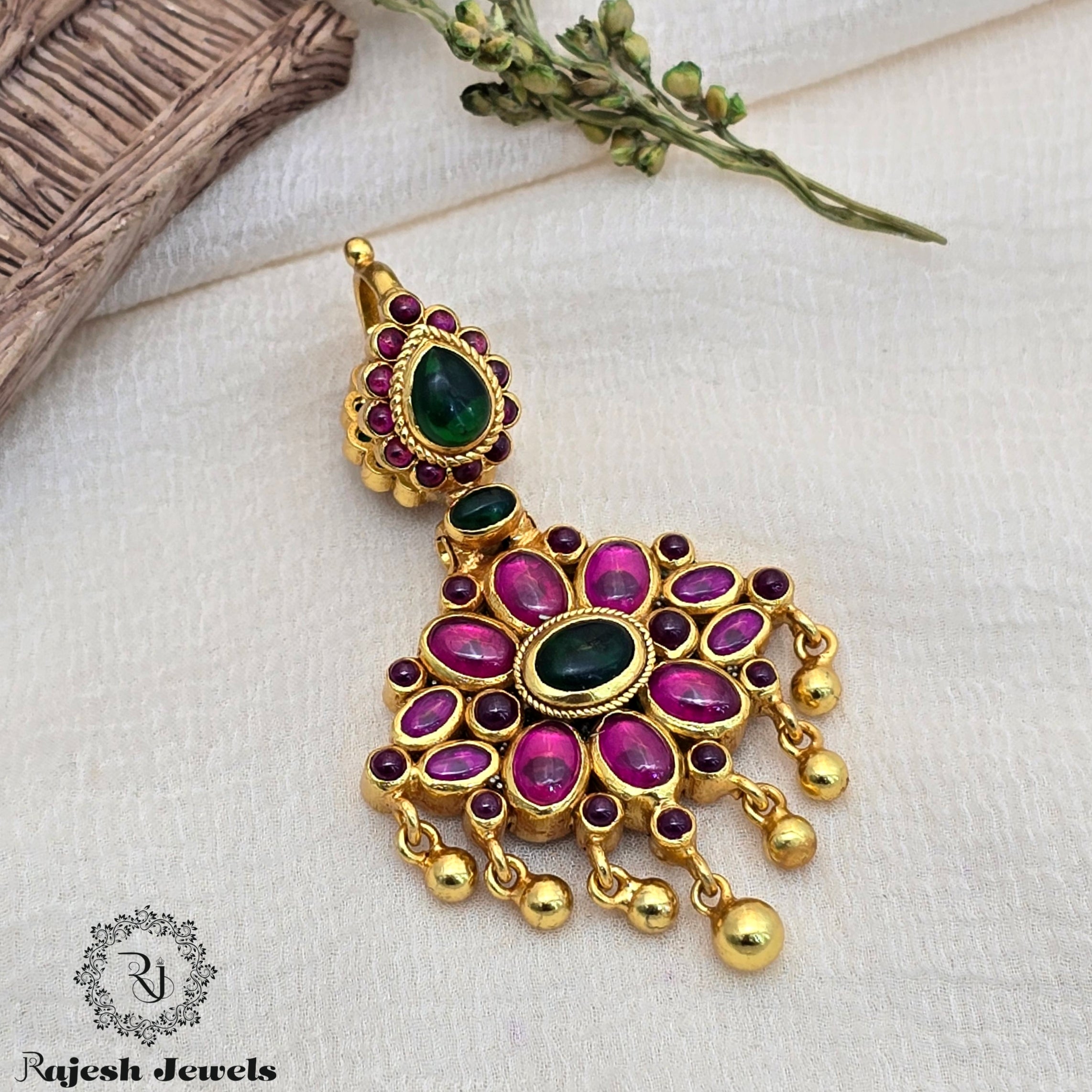 Charming Reversible Gold Plated Pendant