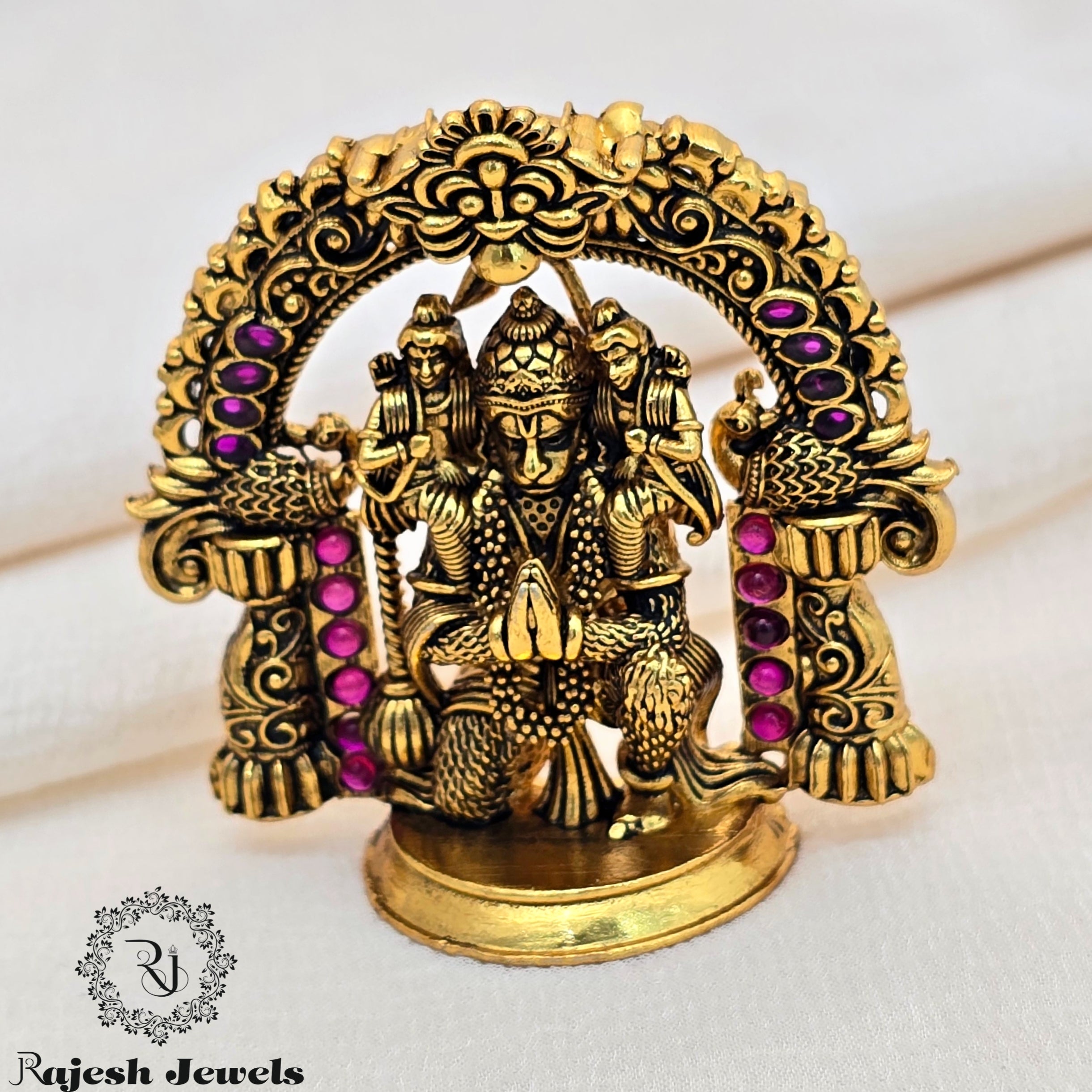 Ram Bhakt Hanuman 3D Silver Gold Plated Pendant