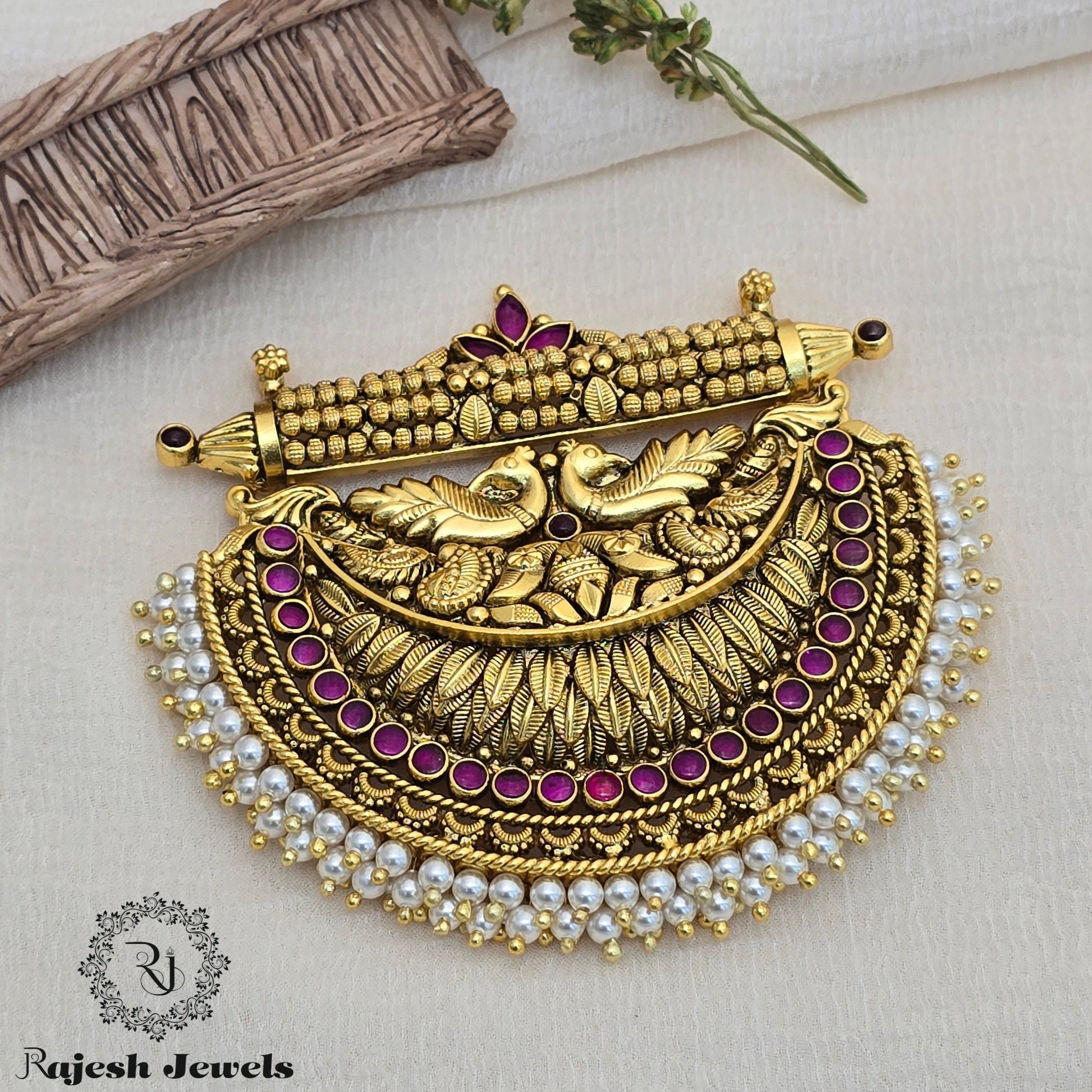 Magnificent Silver Gold Plated Pendant