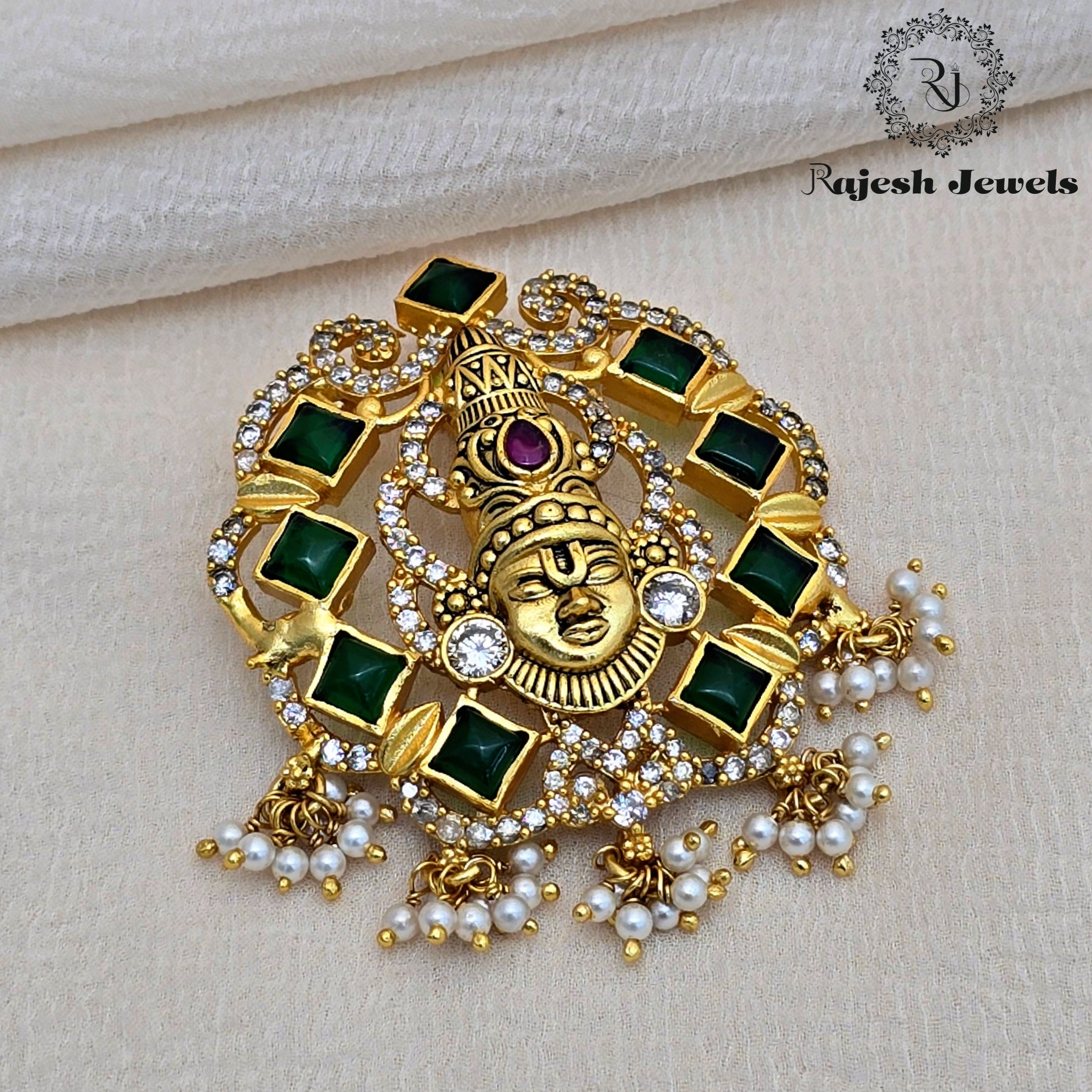 Wonderful Balaji Silver Gold Plated Pendant