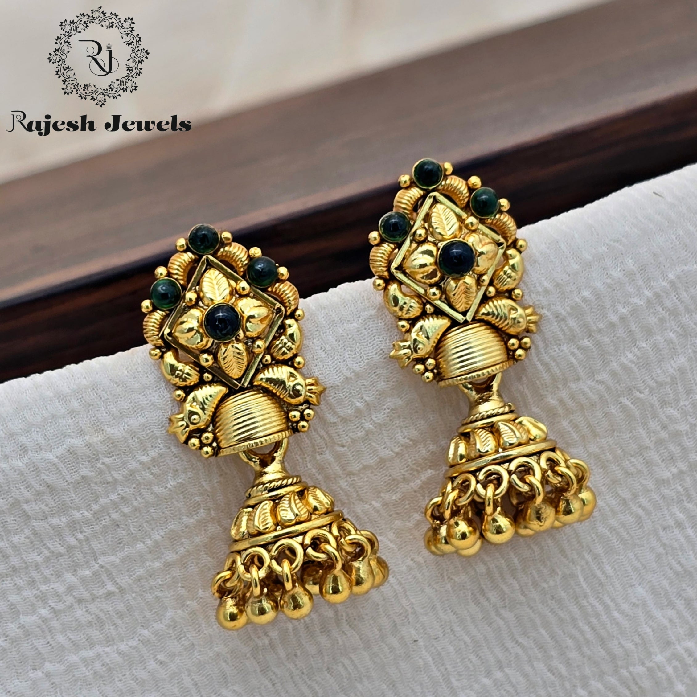 Conventional Silver Gold Plated Jhumka Earrings