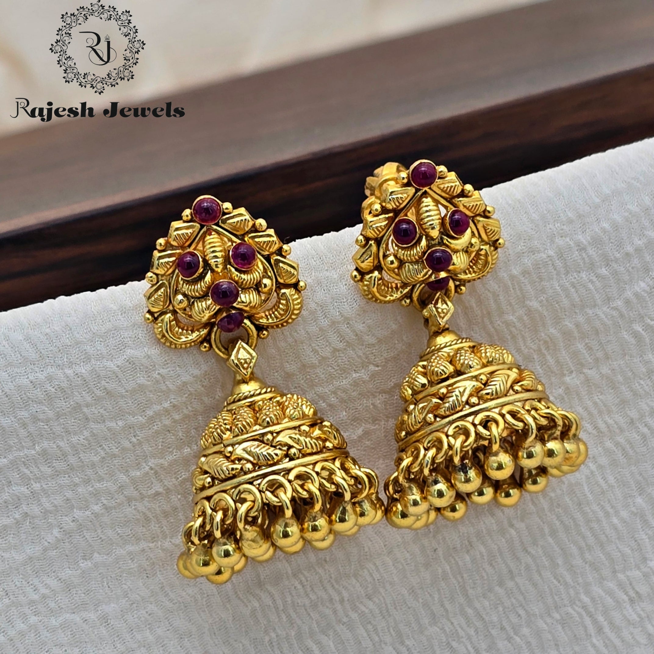 Traditional Silver Gold Plated Jhumka Earrings
