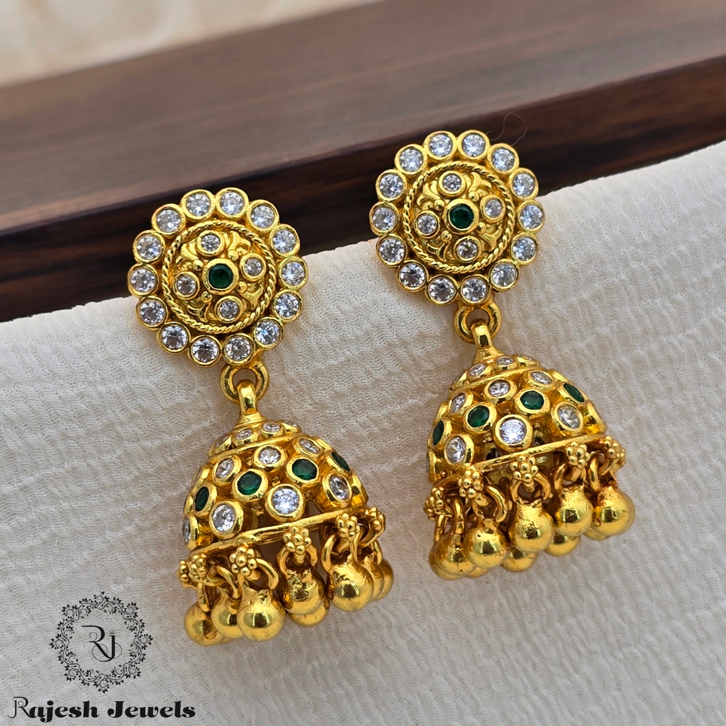 Charismatic Gold Plated Jhumka Earrings