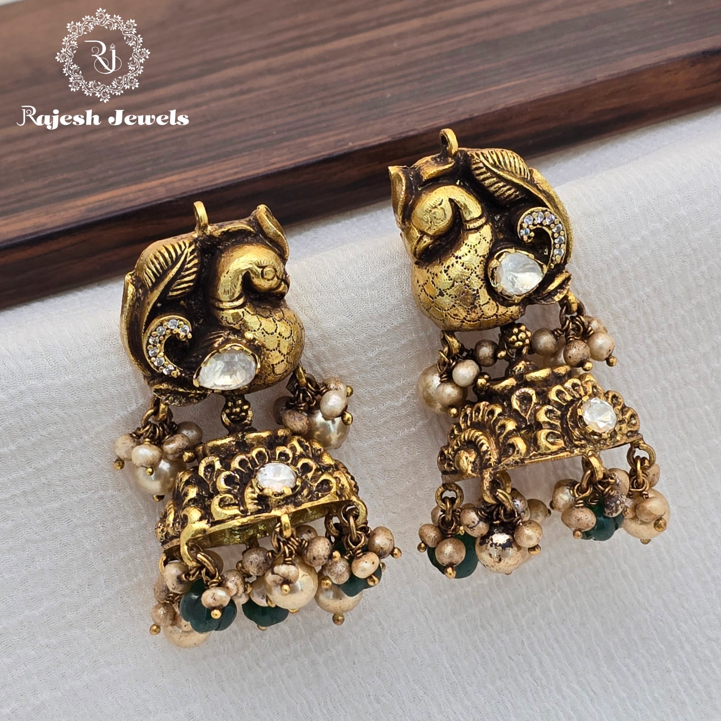 Glorified Moissanite Nakshi Jumka