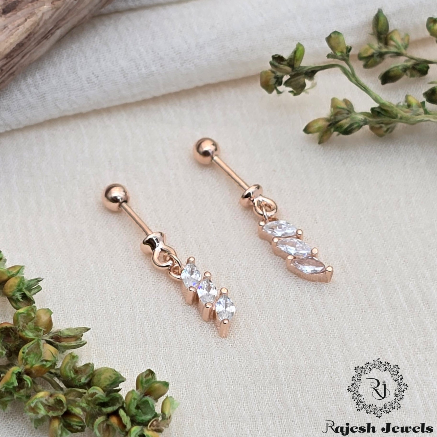 Mesmerizing Cz Silver Bugadi Earrings