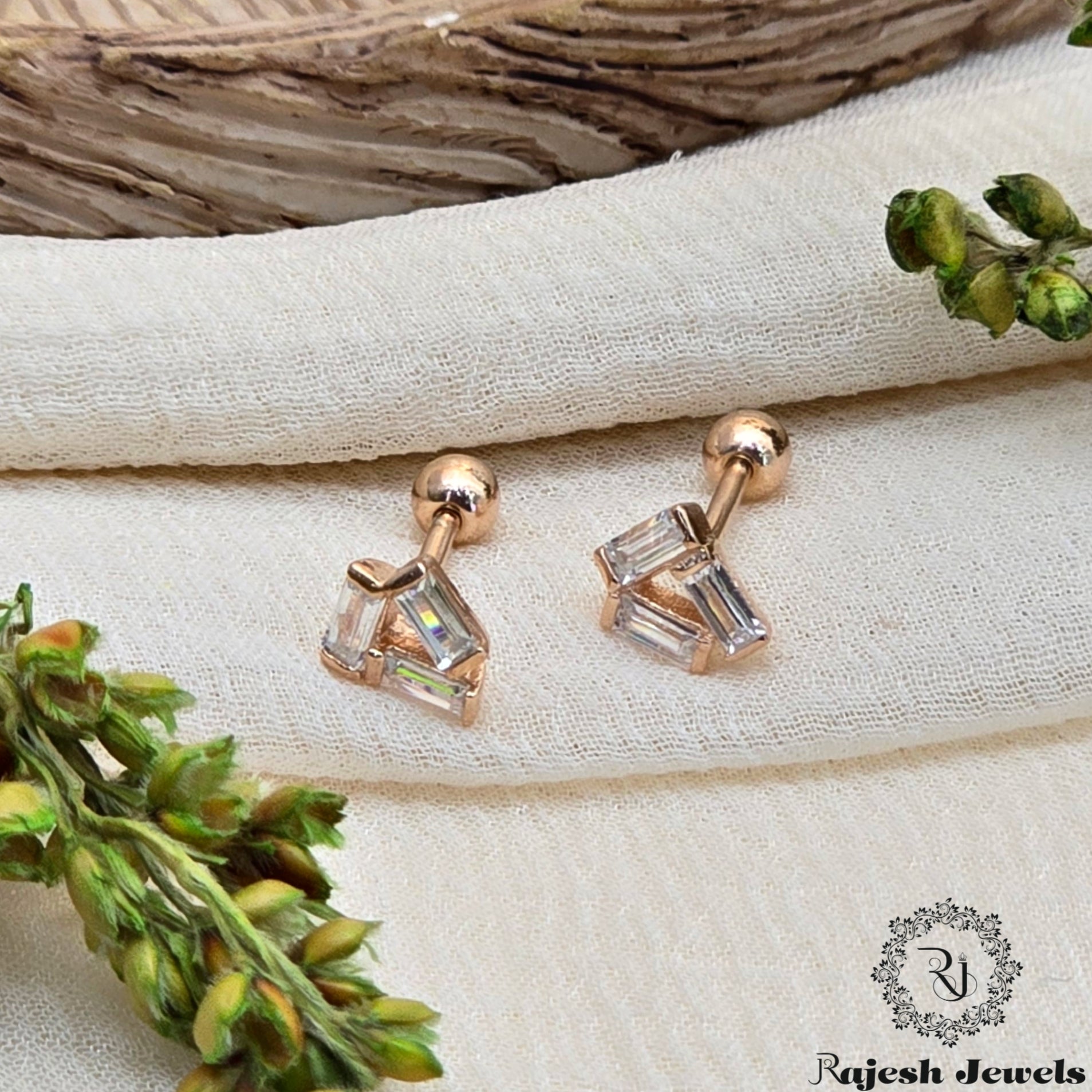 Beautiful Silver Stud Earrings