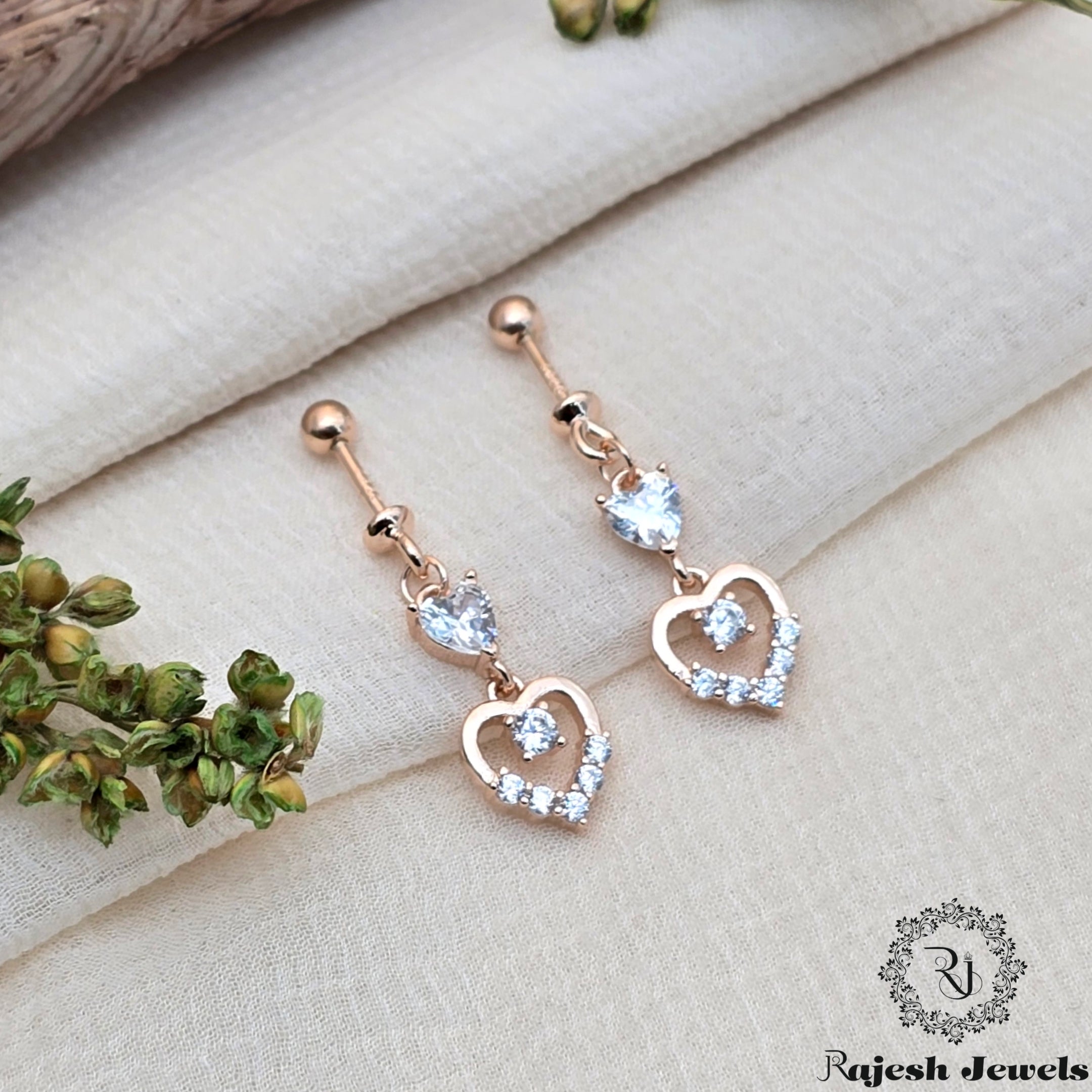 Alluring Cz Silver Bugadi Earrings