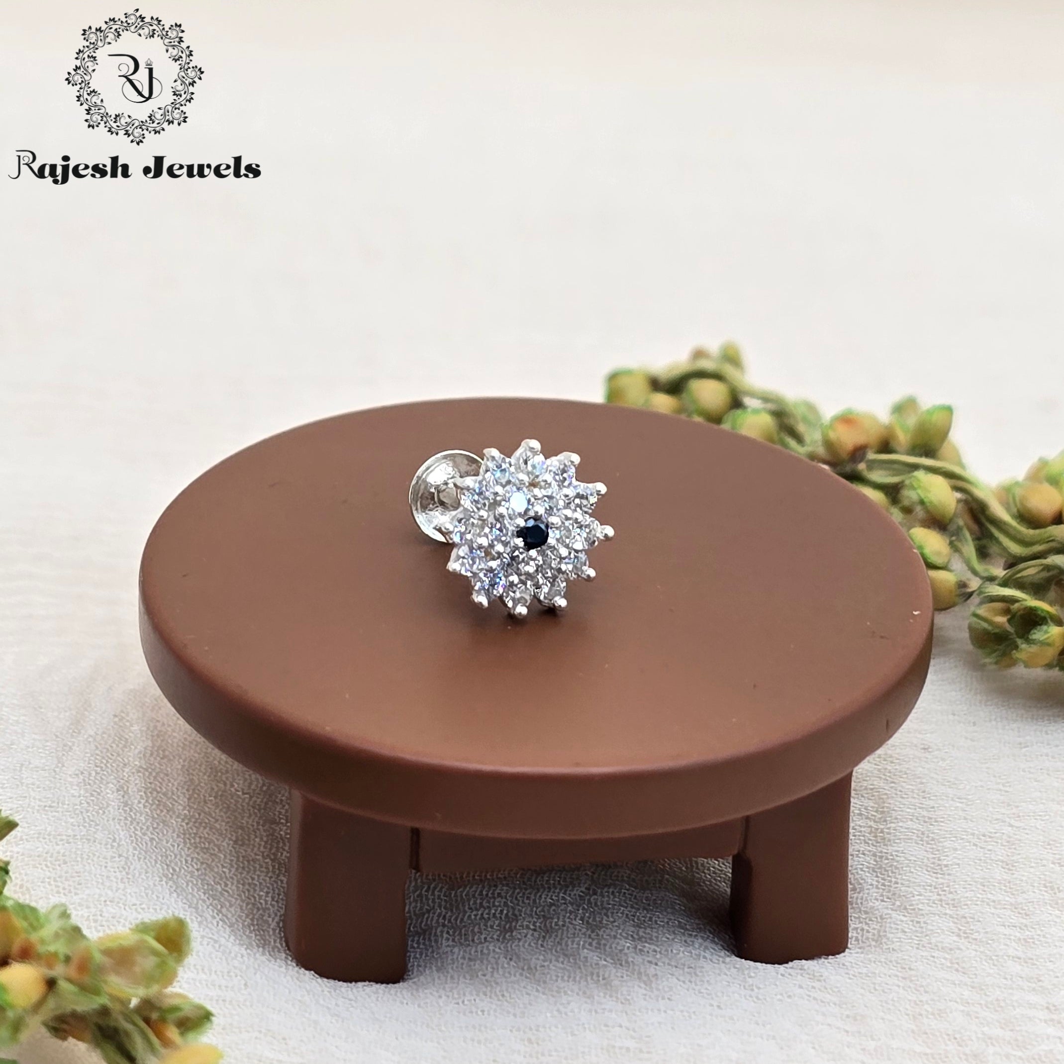 Dazzling Cz Silver Nosepin