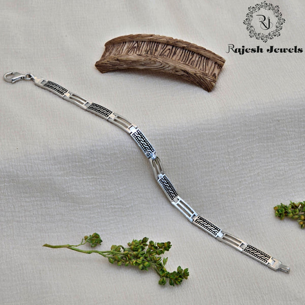 Lavish Rhodium Finished Men's Bracelet