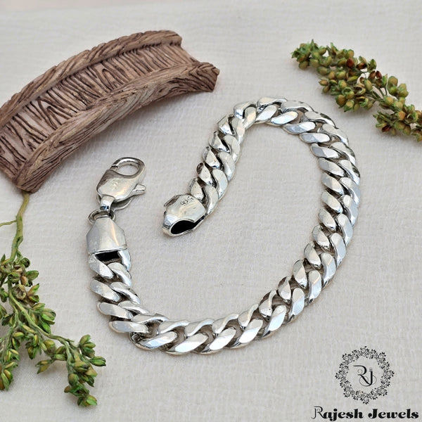 Majestic Oxidised Cuban Men's Bracelet