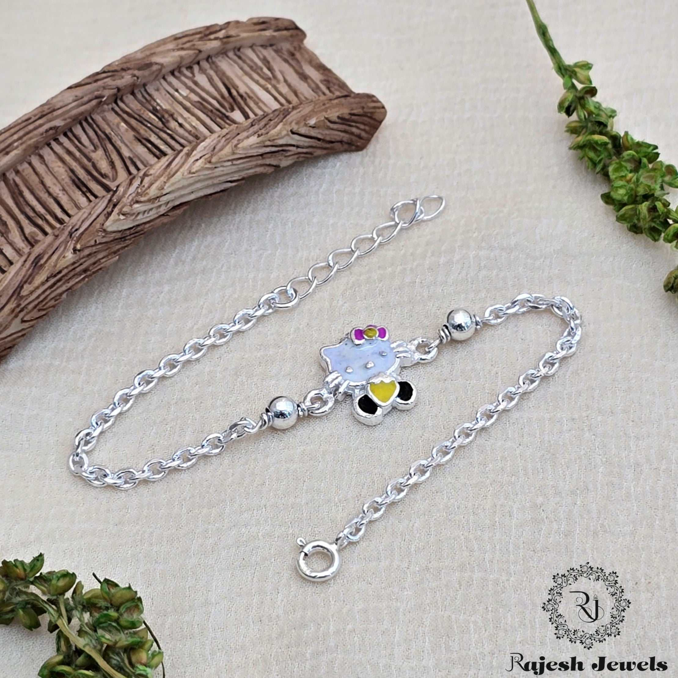 Hello Kitty Kid's Silver Rakhi