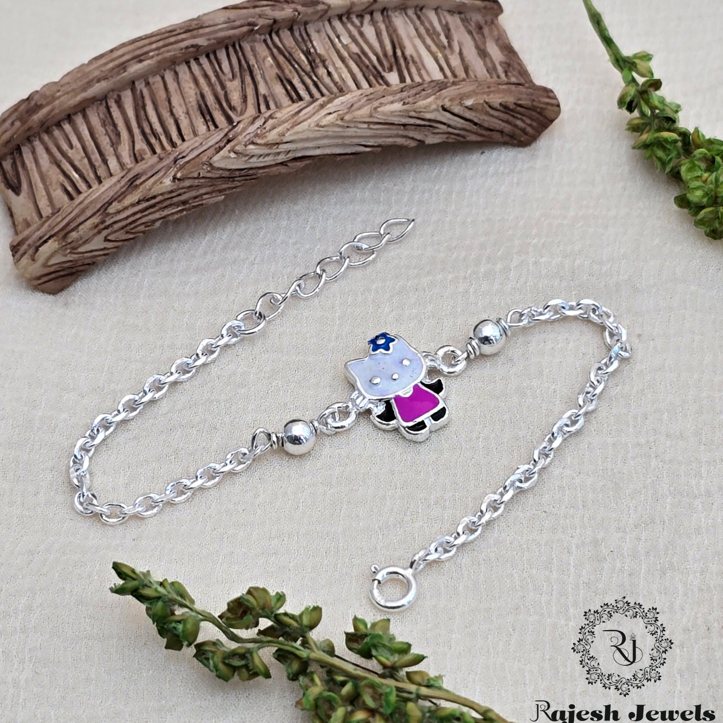 Cute Kid's Silver Rakhi