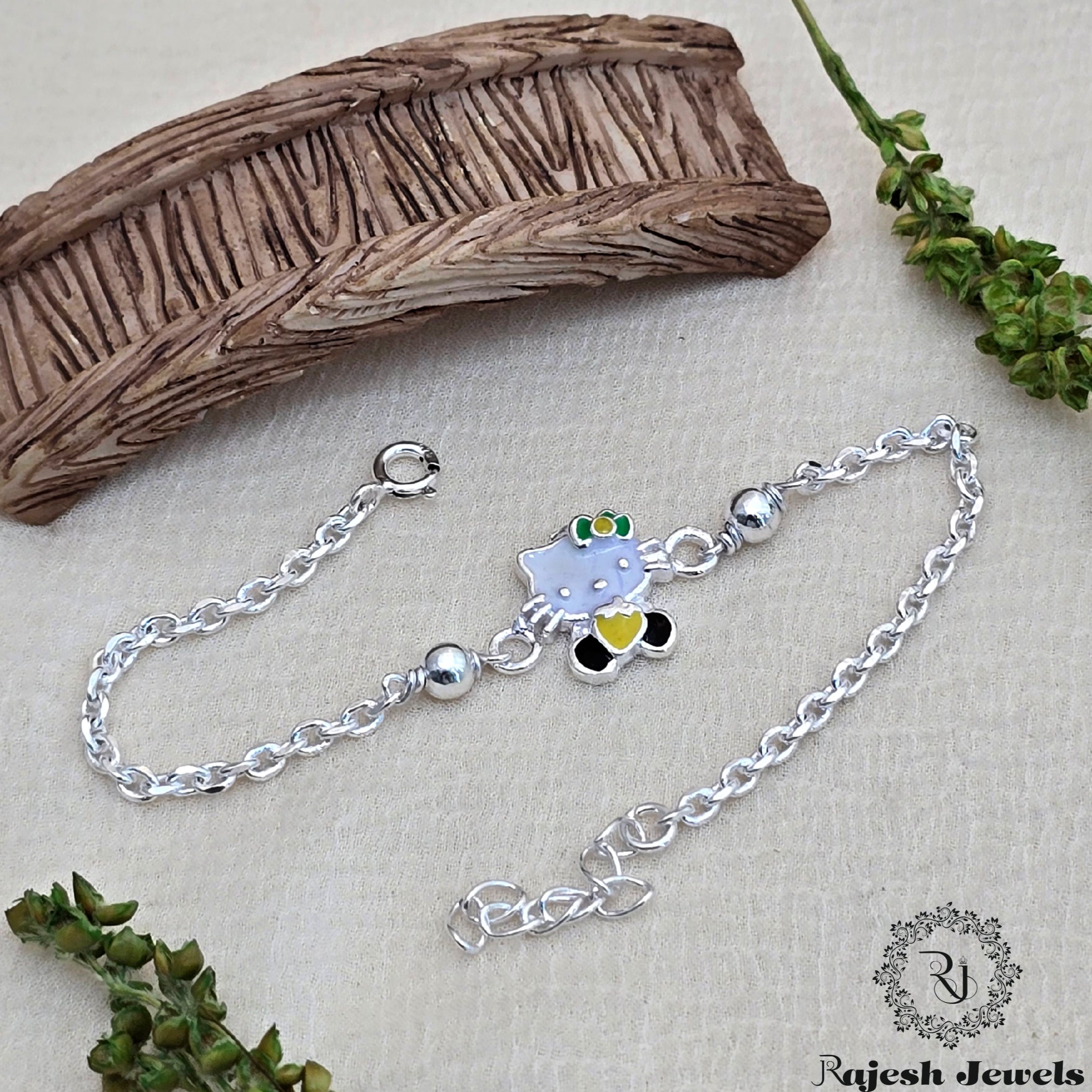 Hello Kitty Kid's Silver Rakhi