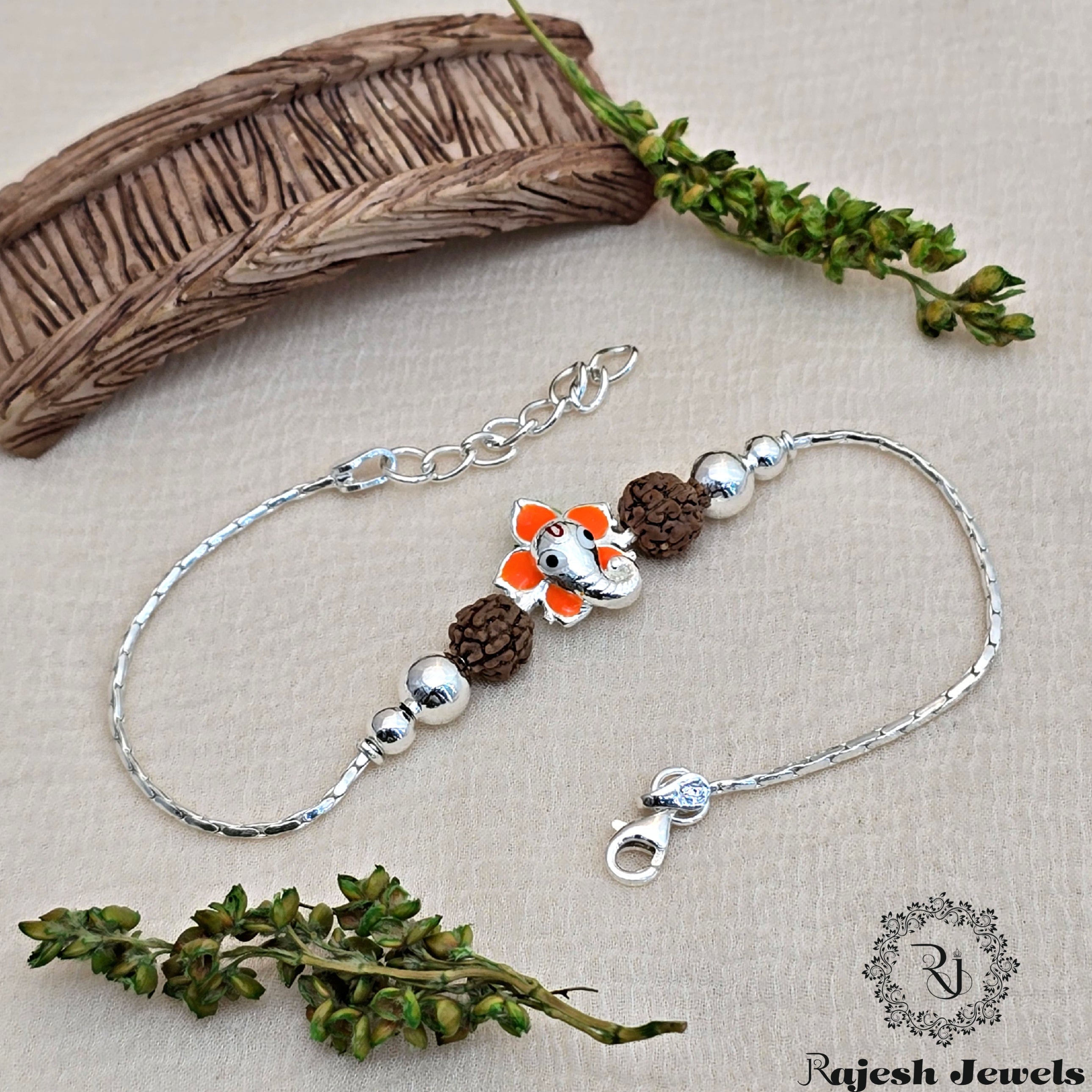 Gajanan Silver Rakhi