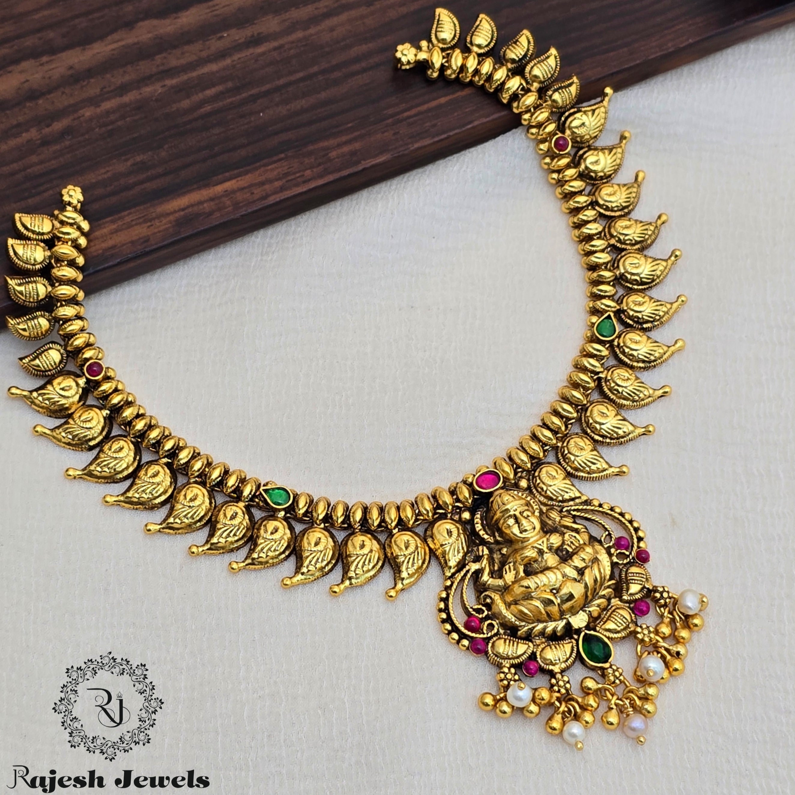 Elegant Heritage Lakshmi Gold Plated Necklace