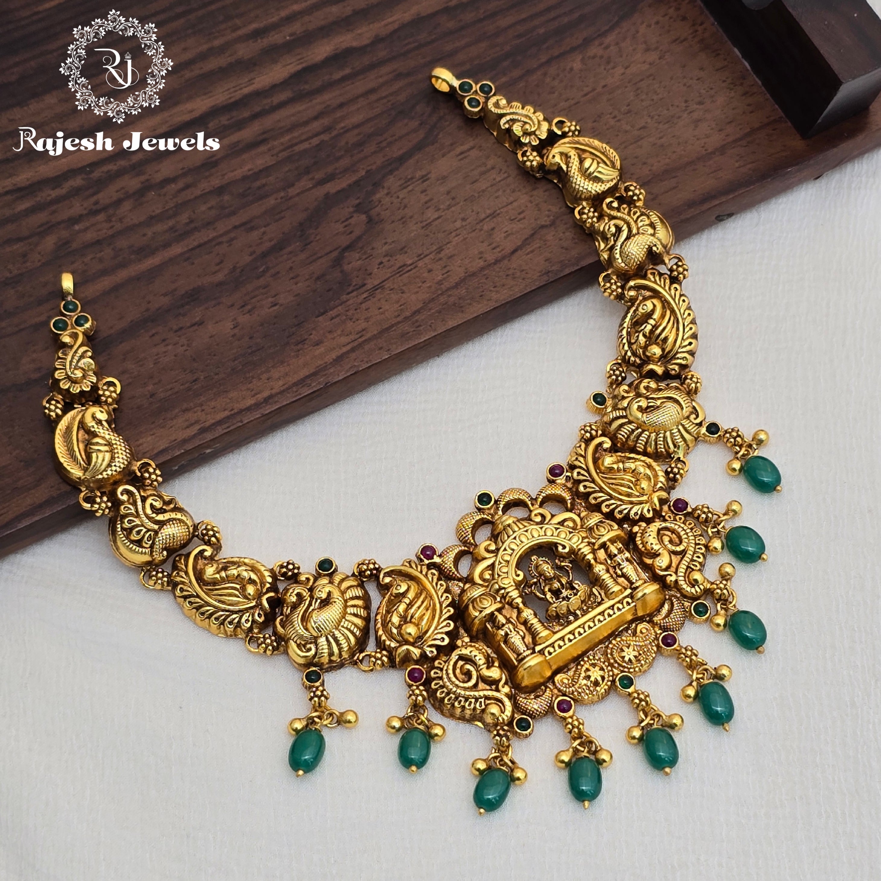 Lavish Silver Temple Necklace