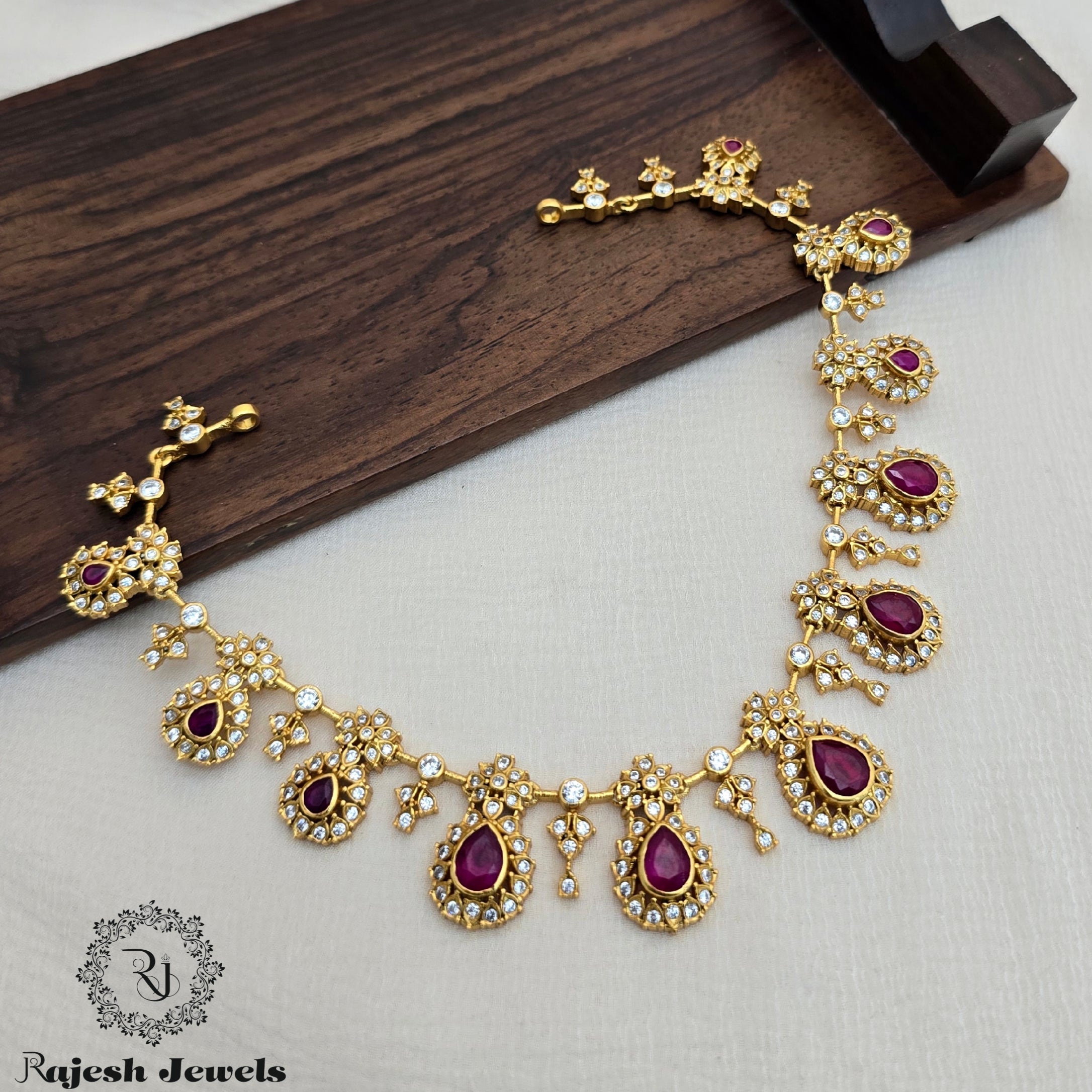 Unexceptional Cz Silver Gold Plated Necklace