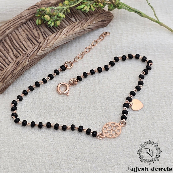 Appealing Blackbeads Rosegold Ladies Bracelet