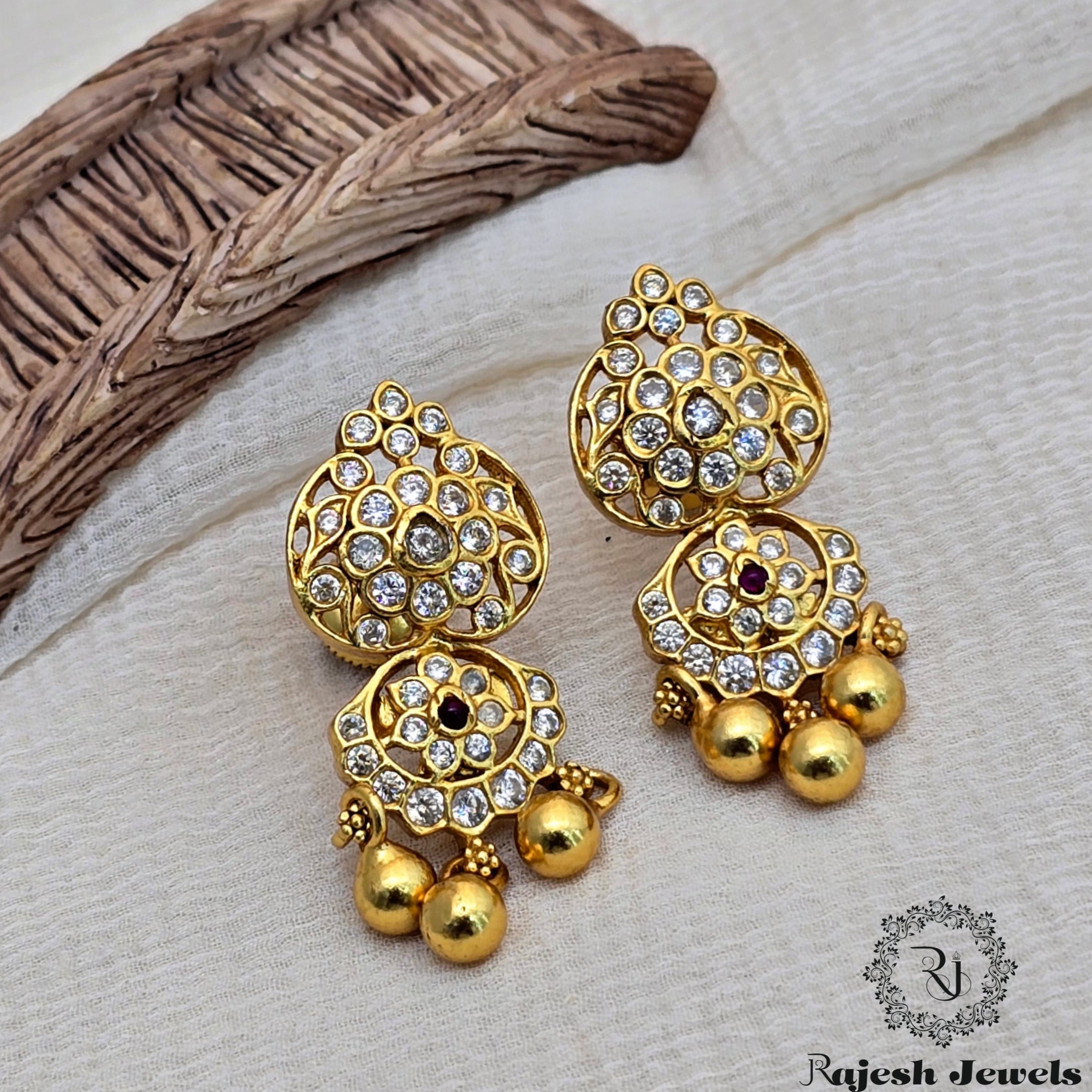 Authentic Silver Gold Plated Earrings