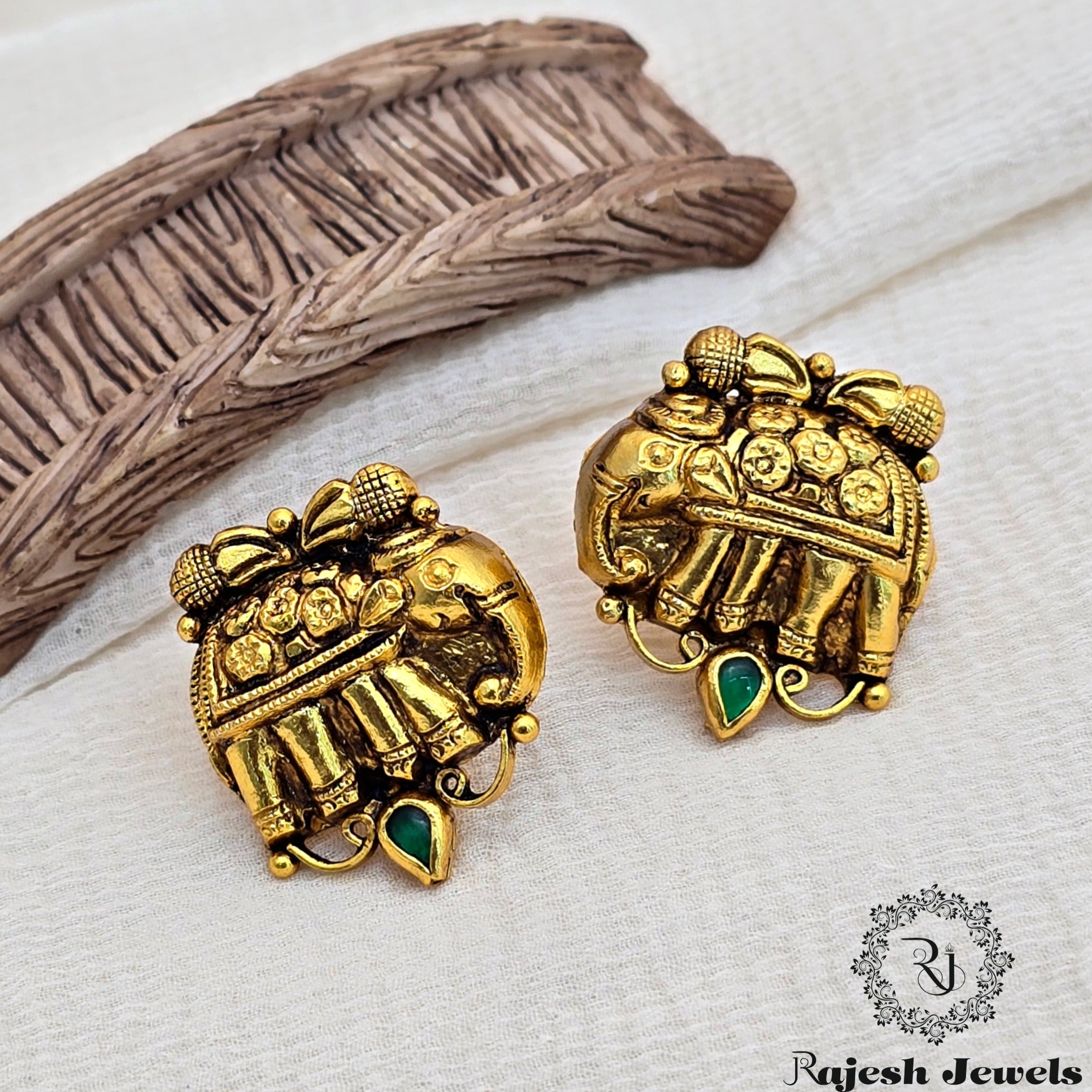 Intricate Silver Gold Plated Earrings