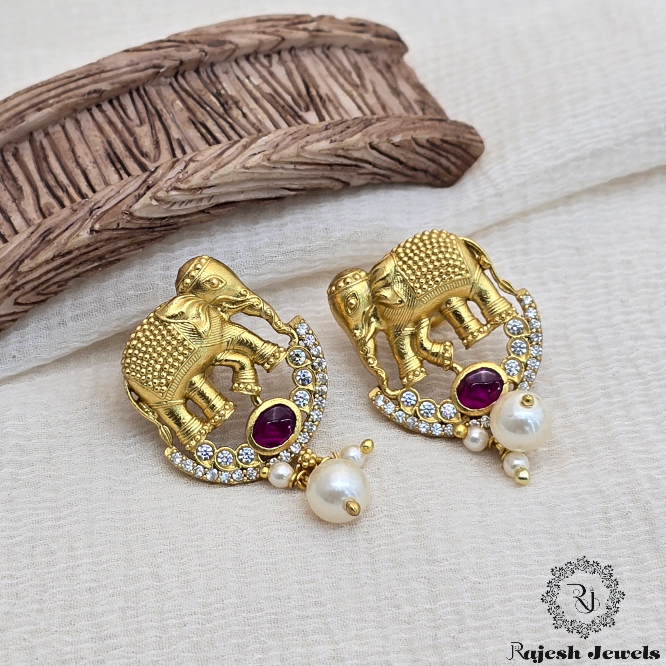 Interesting Cz Silver Gold Plated Earrings