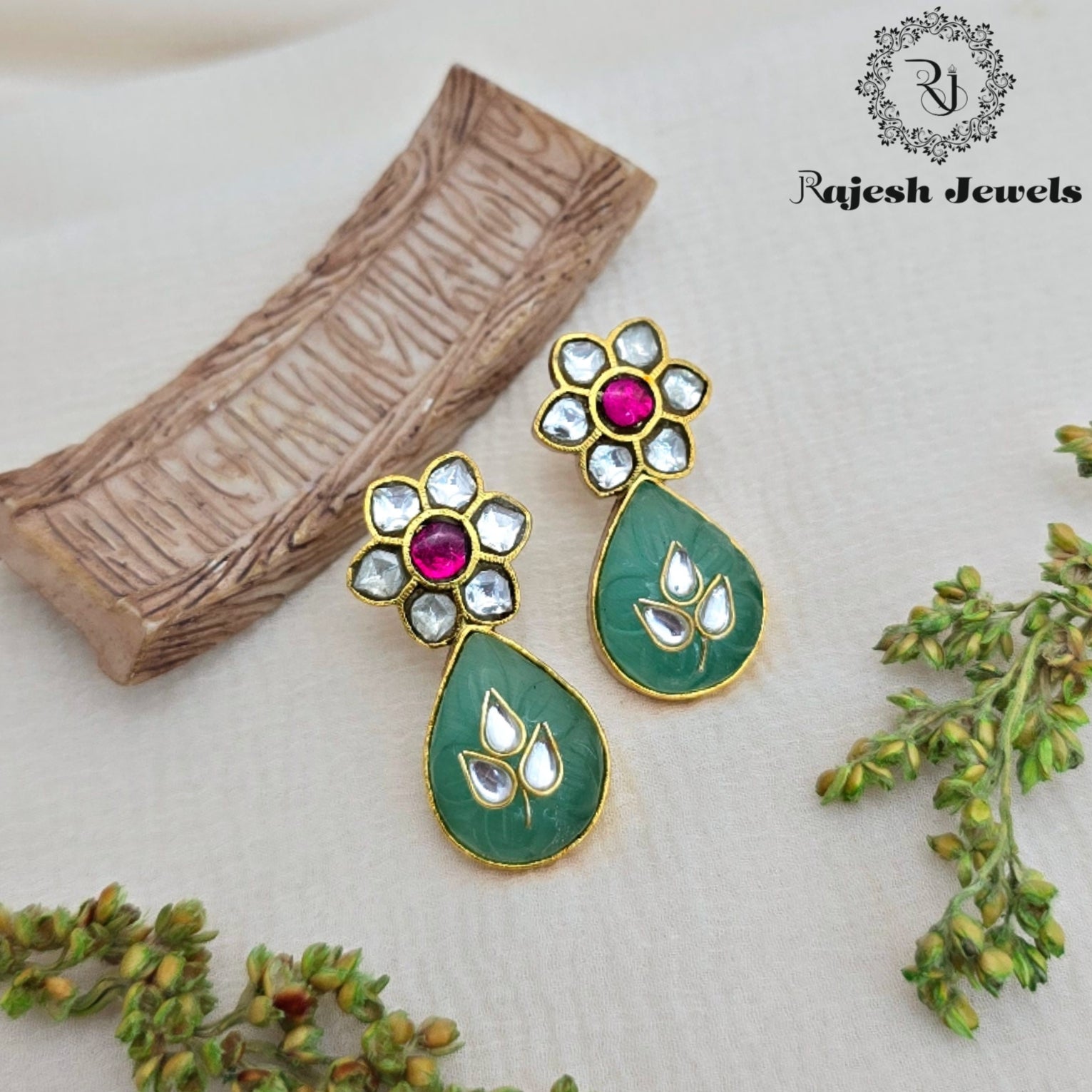 Charming Silver Gold Plated Earrings