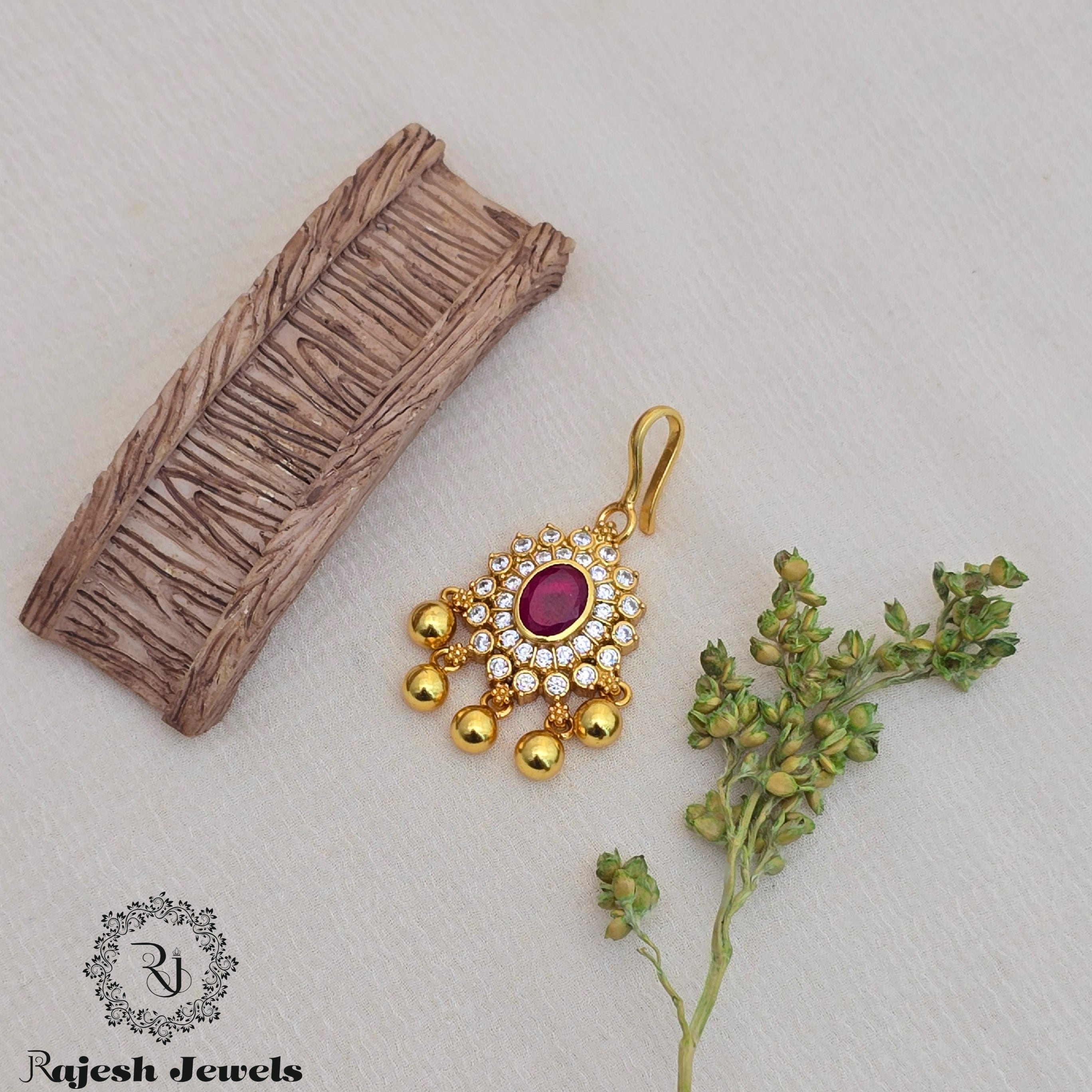 Sparkling Cz Gold Plated Mangtika