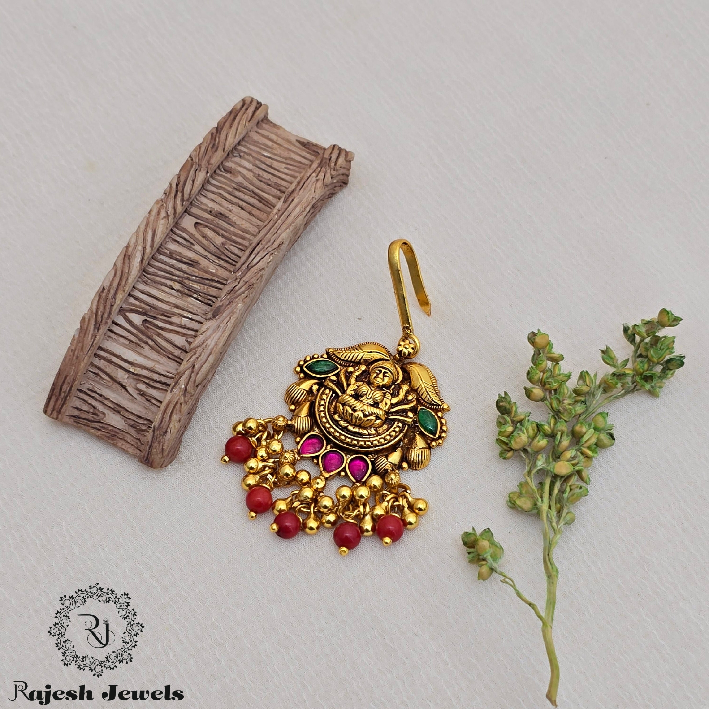 Wonderful Lakshmi Silver Gold Plated Mangtika